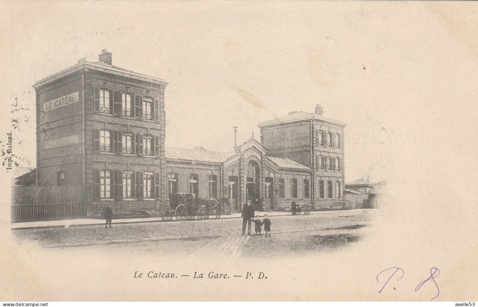 Le Cateau 59 (10509) La Gare, Précurseur De 1903 - Le Cateau