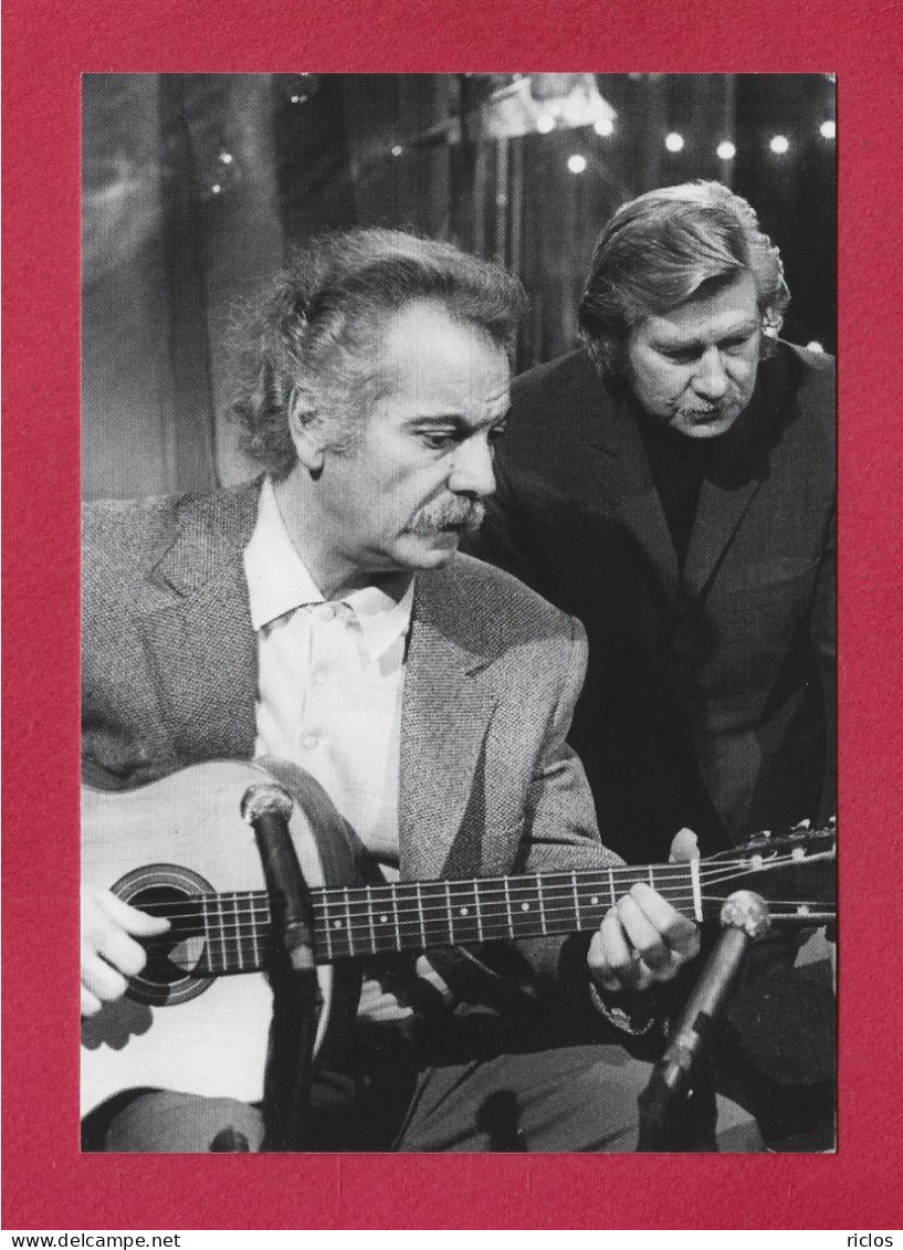 CPM PUBLICITAIRE - GEORGES BRASSENS - Entertainers