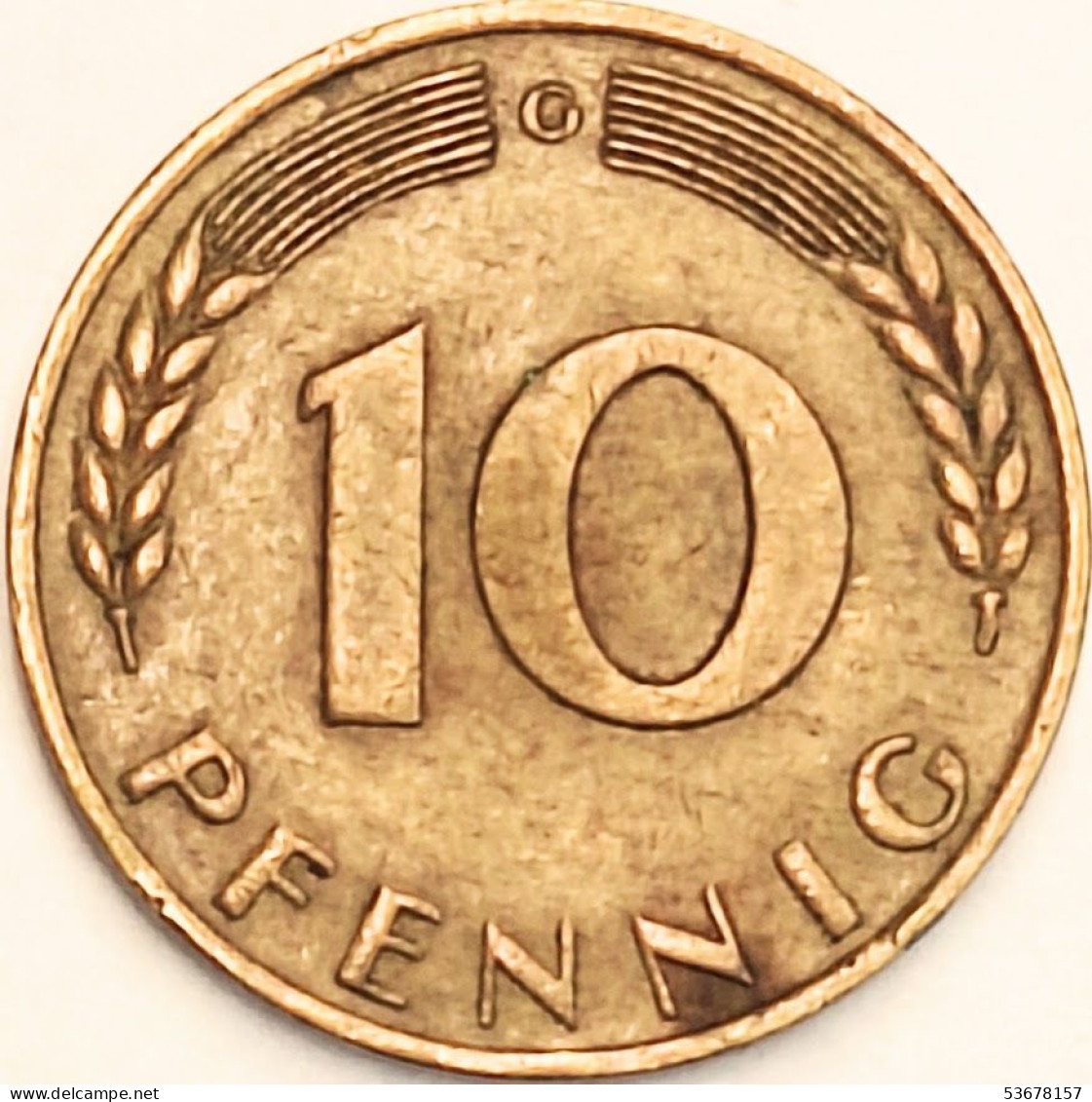 Germany Federal Republic - 10 Pfennig 1968 G, KM# 108 (#4633) - 10 Pfennig