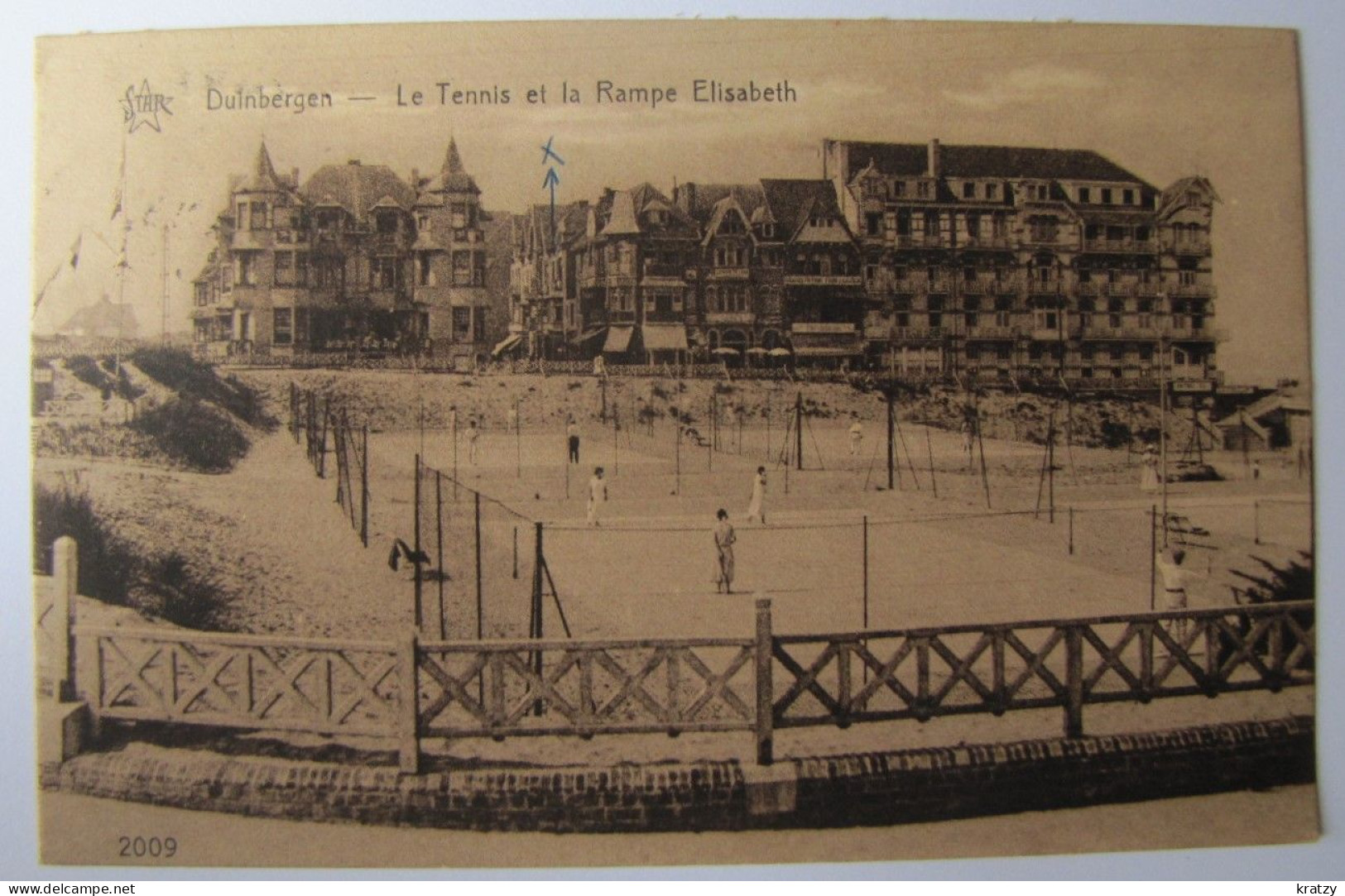 BELGIQUE - FLANDRE OCCIDENTALE - HEIST - DUINBERGEN - Le Tennis Et La Rampe Elisabeth - 1929 - Heist