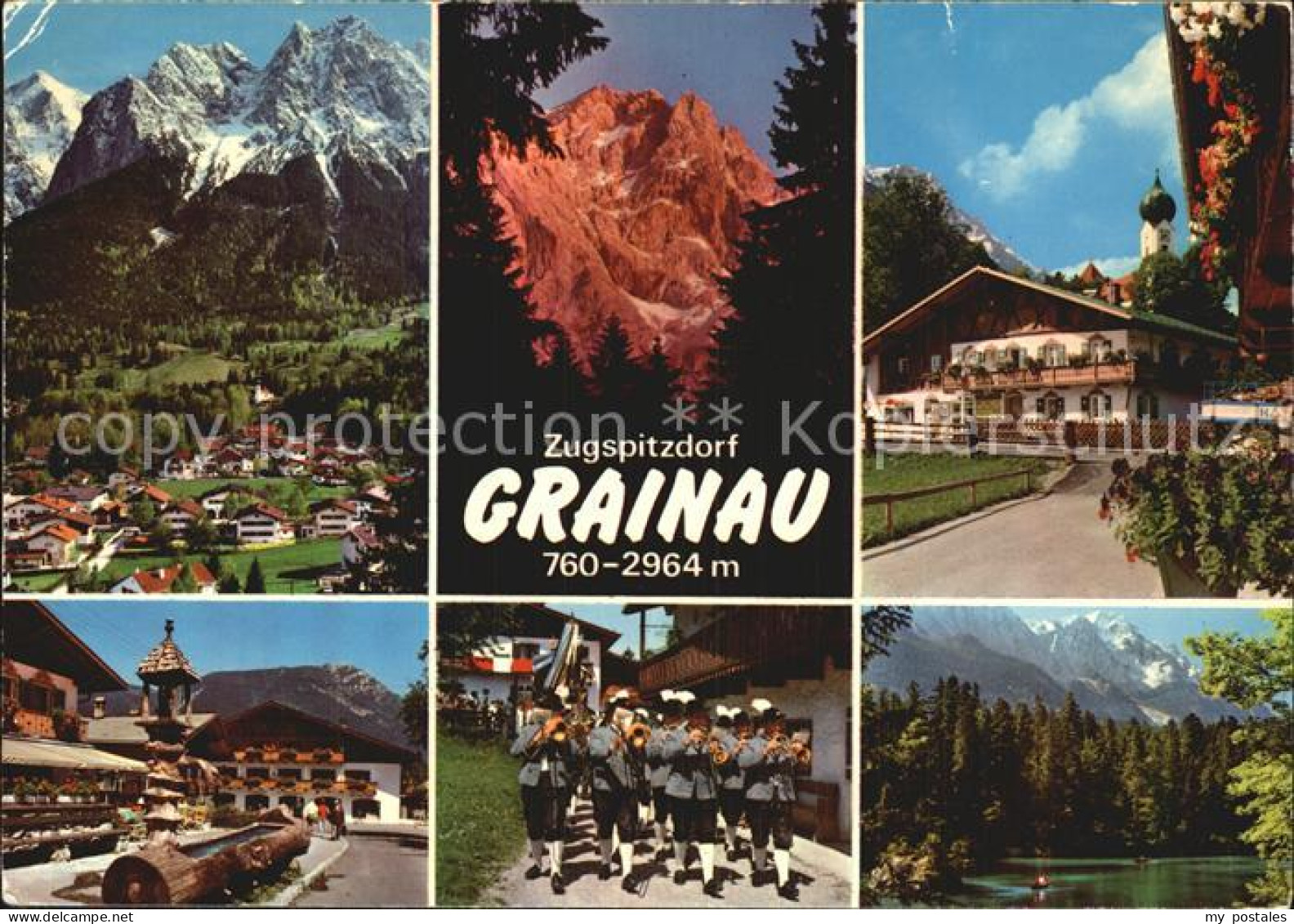 72596433 Grainau Teilansichten Zugspitzdorf Wettersteingebirge See Musikkapelle  - Andere & Zonder Classificatie