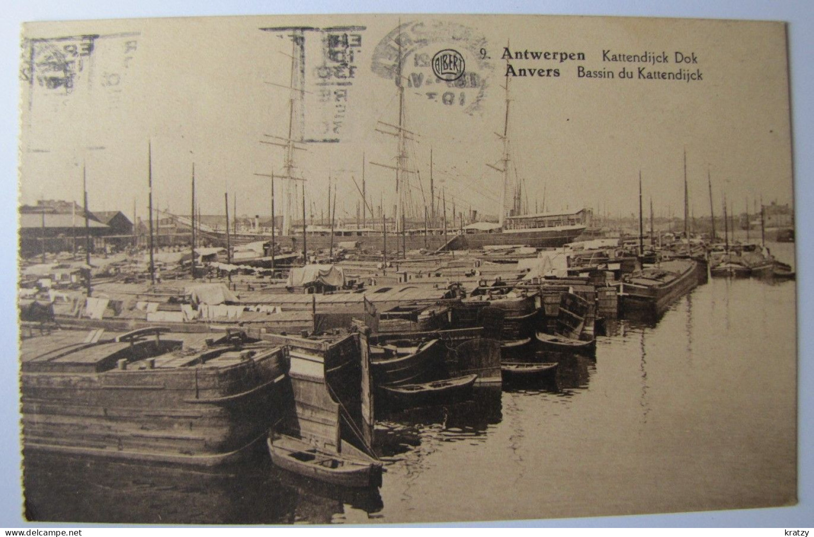 BELGIQUE - ANVERS - ANTWERPEN - Bassin Du Kattendijck - 1930 - Antwerpen