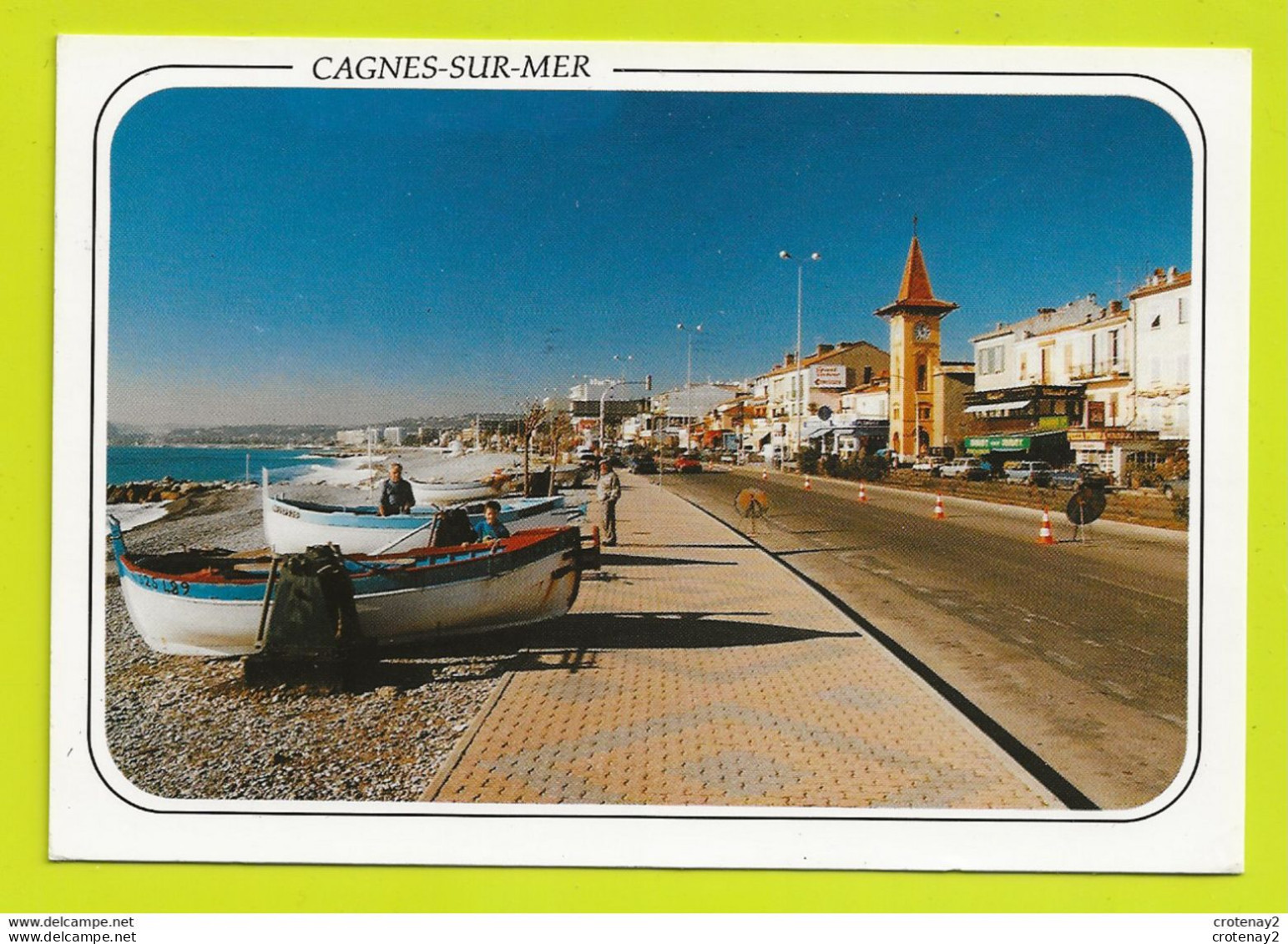 06 CAGNES SUR MER N°CM 90 Boulevard De La Plage VOIR DOS Et Flamme En 1997 - Cagnes-sur-Mer