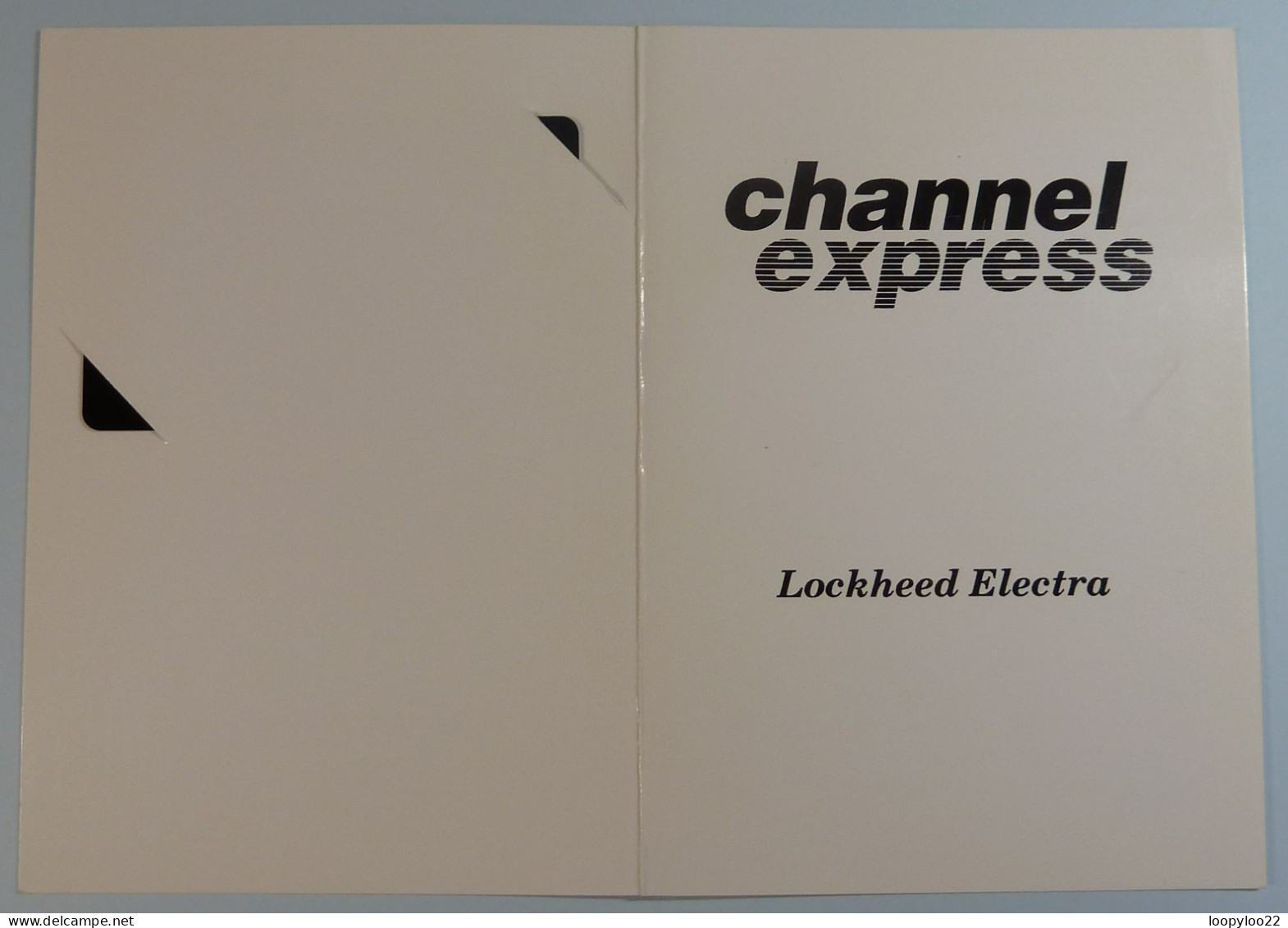 UK - BT - L&G - Channel Express - Lockheed Electra - 406B - Limited Edition In Folder - 600ex - Mint - BT General Issues
