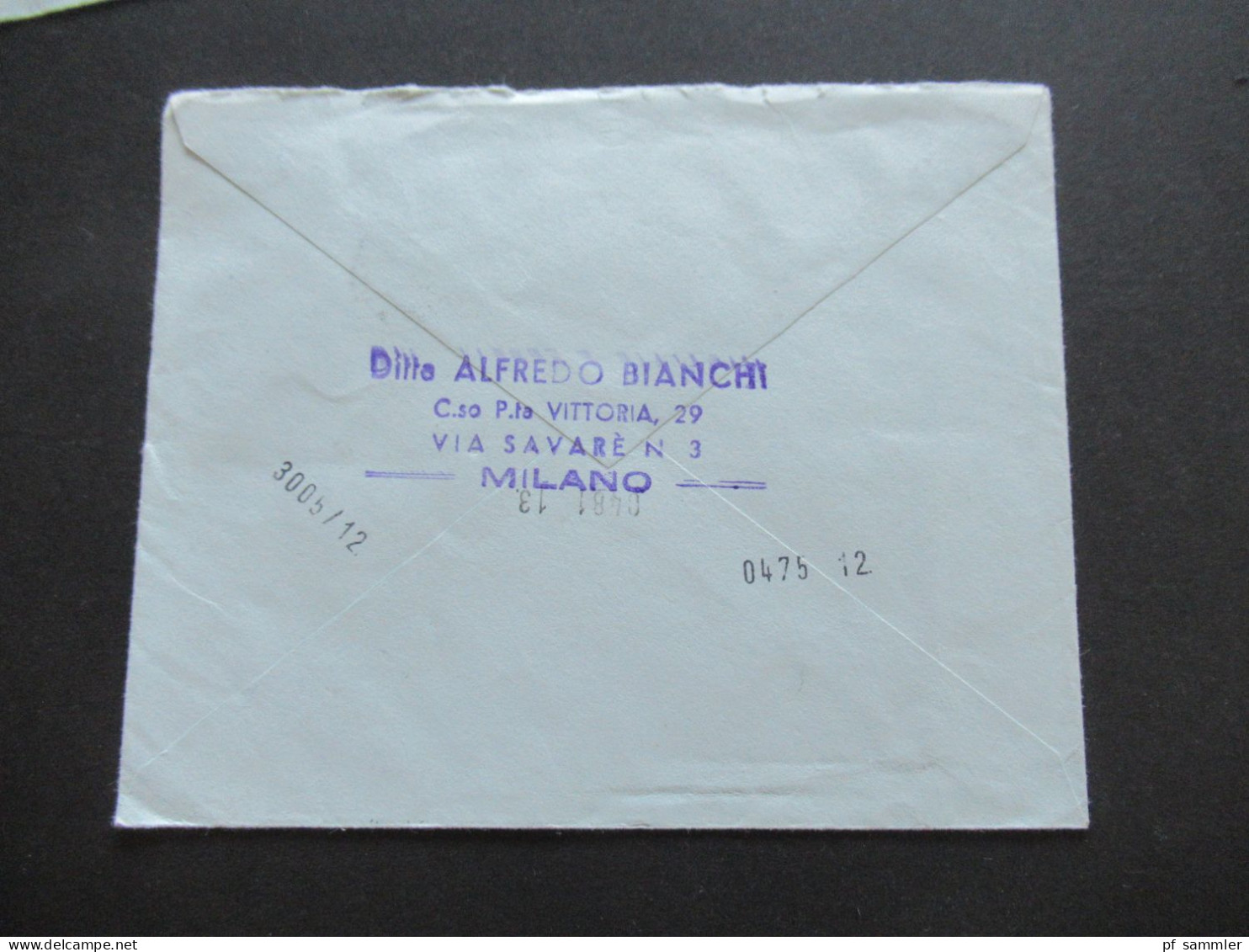 Italien 1963 - 1965 kl. Belegeposten teils Firmenbriefe 5 Stk. Auslandsbriefe / Espresso Eilbote nach Menden Sauerland
