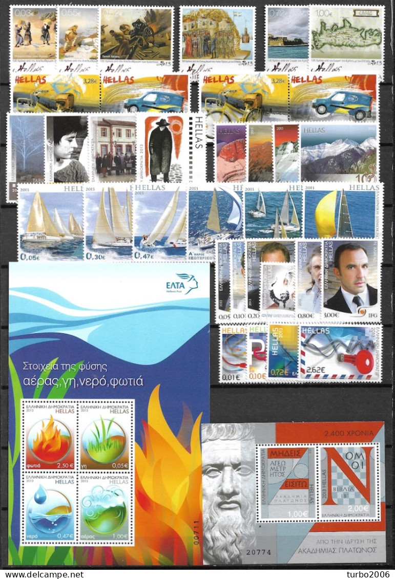 GREECE 2013 MNH Sets + 2 Blocks Between Hellas 2745-2784 As Shown On Scan - Années Complètes