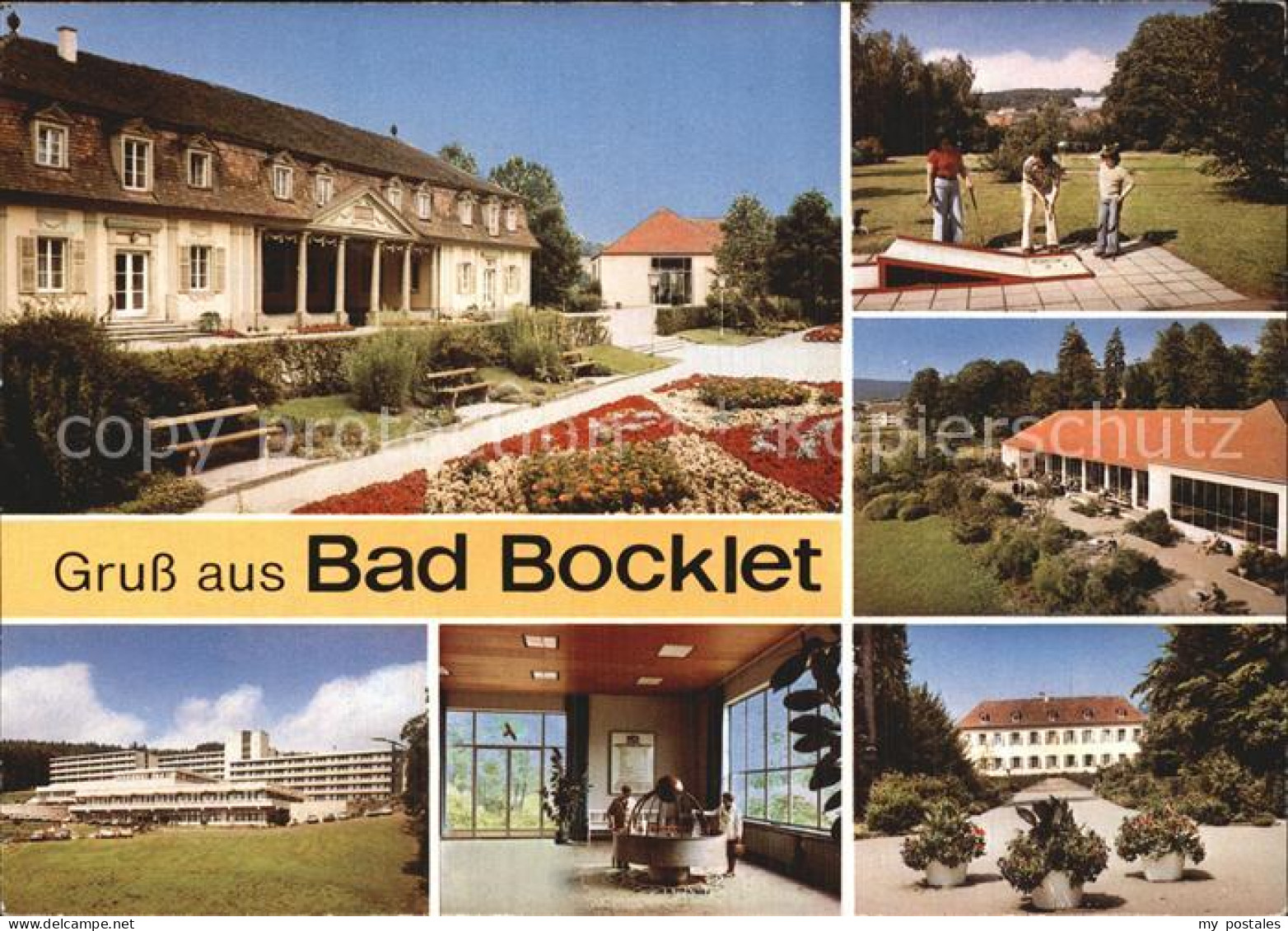 72596318 Bad Bocklet Kurhaus Anlagen Trinkbrunnen Minigolf Bad Bocklet - Andere & Zonder Classificatie