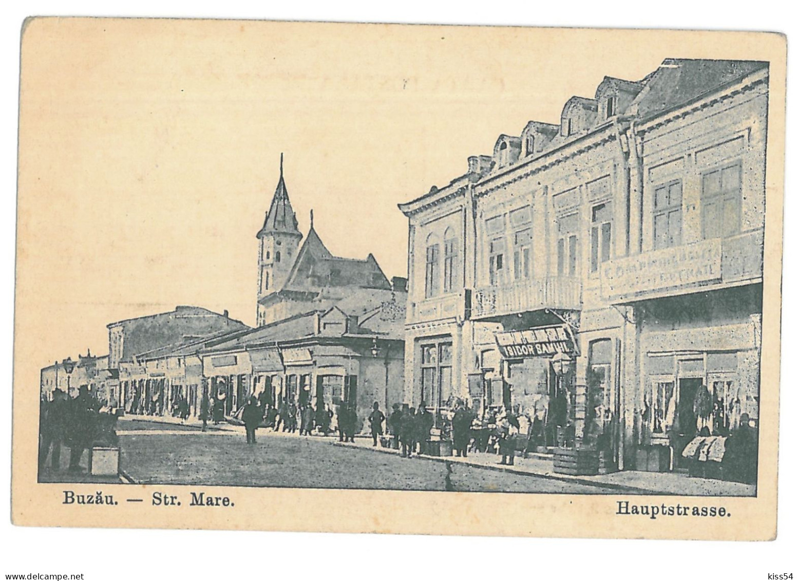 RO 91 - 13658 BUZAU, Street, Stores - Old Postcard - Unused - Roemenië