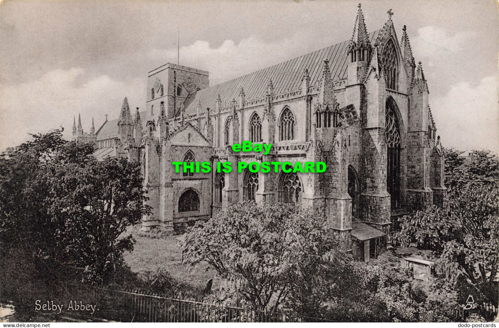 R586607 Selby Abbey. Tuck. Silverette. Postcard 1883 - Monde
