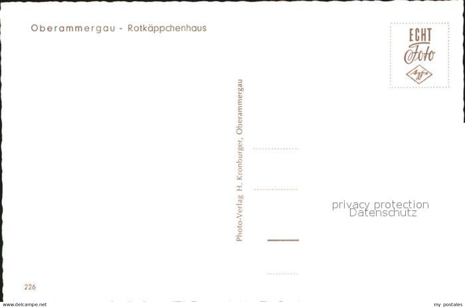 72595693 Oberammergau Rotkaeppchenhaus Fassadenmalerei Oberammergau - Oberammergau