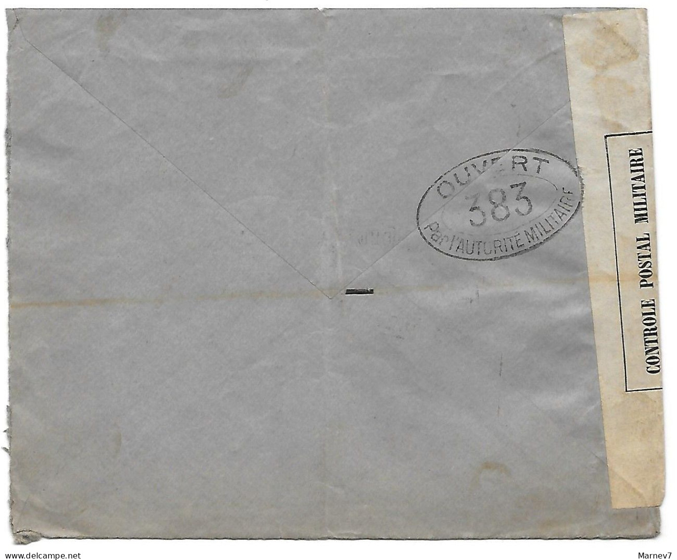 Lettre De LISBONNE Portugal Pour St ETIENNE 5 Mars 1917 - Censurée Censure - Ouvert Par Autorité Militaire 381 - Lettres & Documents