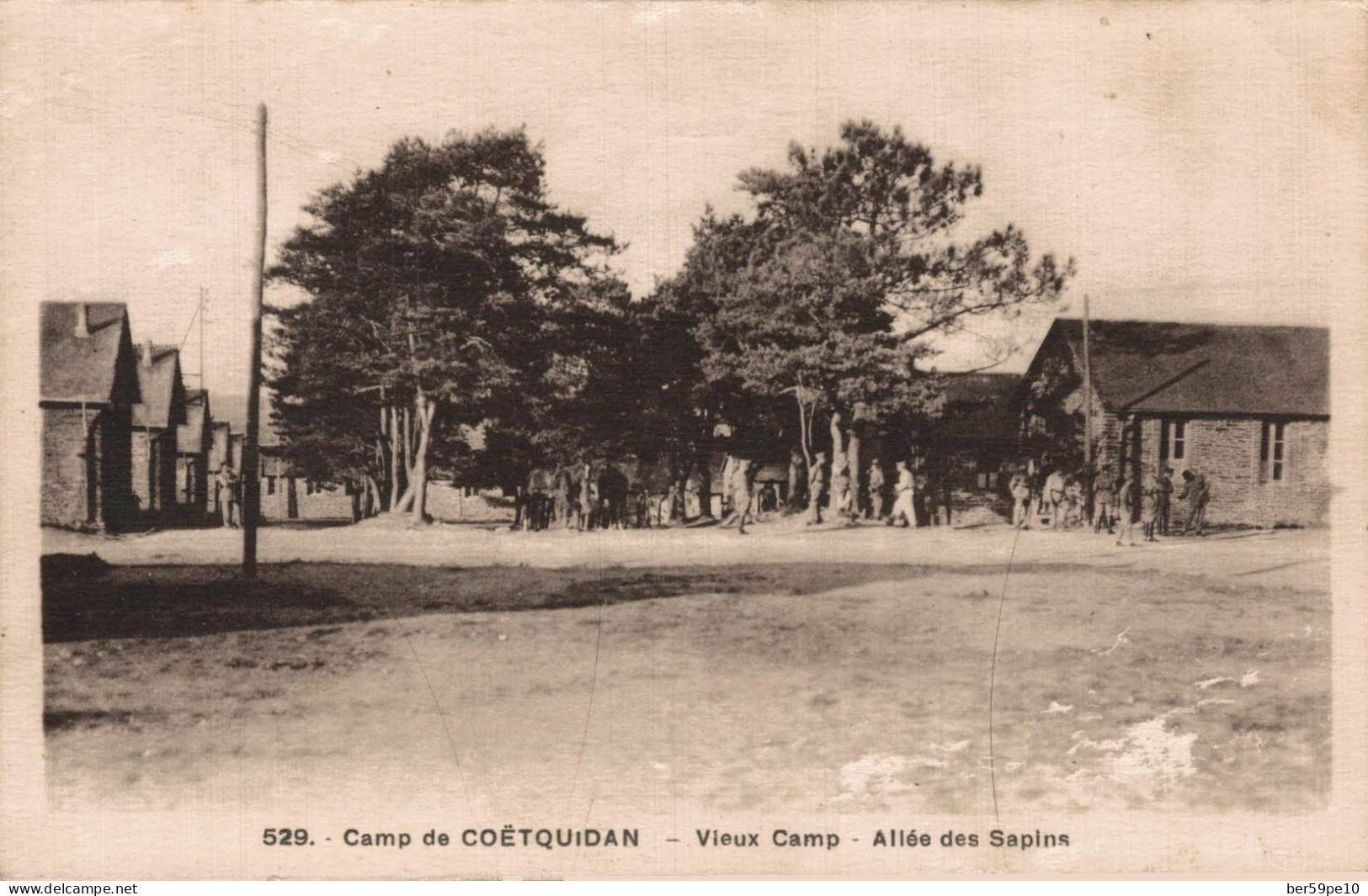 56 CAMP DE COETQUIDAN VIEUX CAMP ALLEE DES SAPINS - Guer Coetquidan