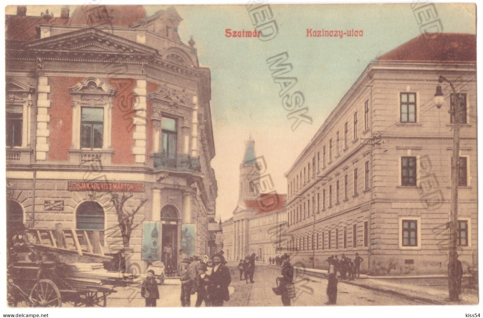 RO 91 - 25564 SATU MARE, Maramures, Market, Romania - Old Postcard - Used - 1908 - Roemenië