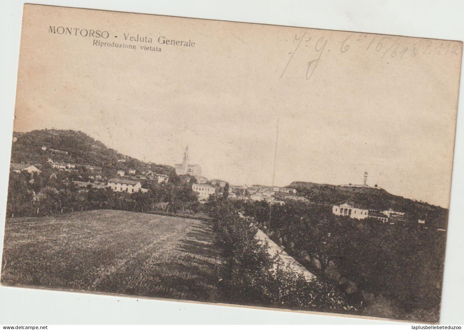 CPA - ITALIE - VENETO - VICENZA - MONTORSO - Veduta Generale - 1918 - Vicenza