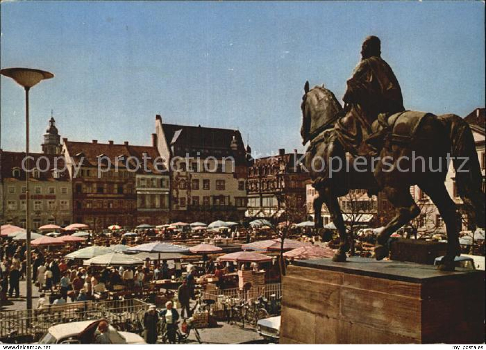 72595427 Landau Pfalz Rathausplatz Reiterstandbild Landau In Der Pfalz - Landau