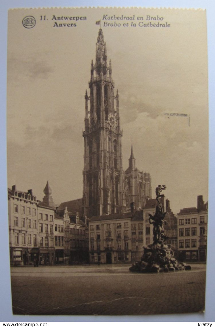BELGIQUE - ANVERS - ANTWERPEN - Brabo Et Cathédrale - 1933 - Antwerpen