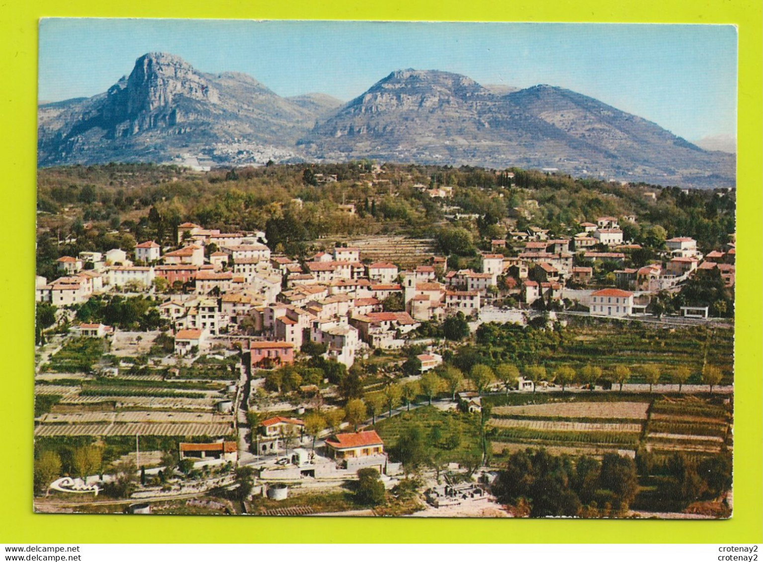 06 LA GAUDE Vers Cagnes Sur Mer Vue Générale Aérienne En 1980 Maison En Construction Au 1er Plan ? St Jeannet Et Le Baou - Cagnes-sur-Mer