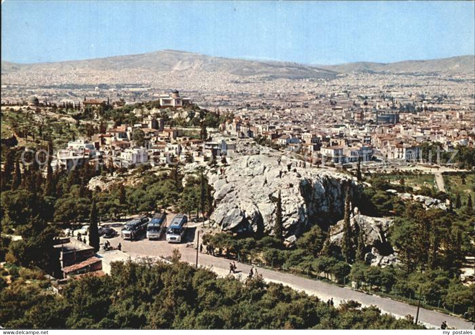 72593809 Athenes Athen Akropolia Tribuene Des Crios Pagos Panorama Griechenland - Grèce