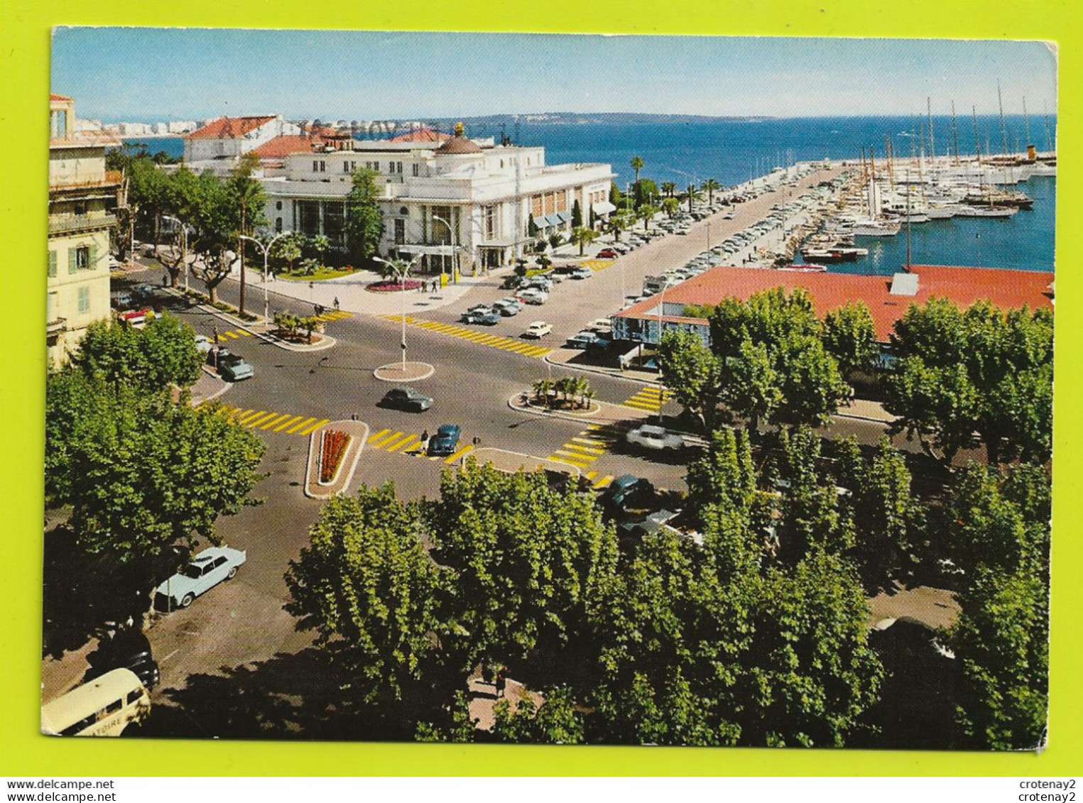 06 CANNES N°189 Le Casino Municipal En 1966 Hôtel SPLENDID Citroën Traction Camionnette Peugeot 404 Simca Ariane - Cannes