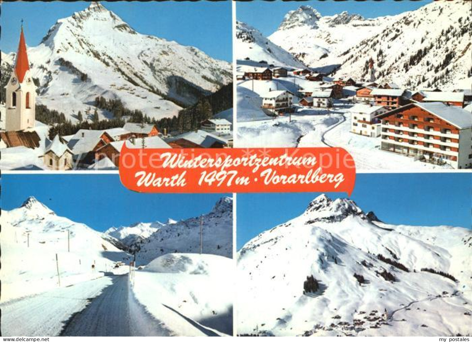 72592730 Warth Vorarlberg Wintersportzentrum Ortsansicht Mit Kirche Alpenpanoram - Sonstige & Ohne Zuordnung