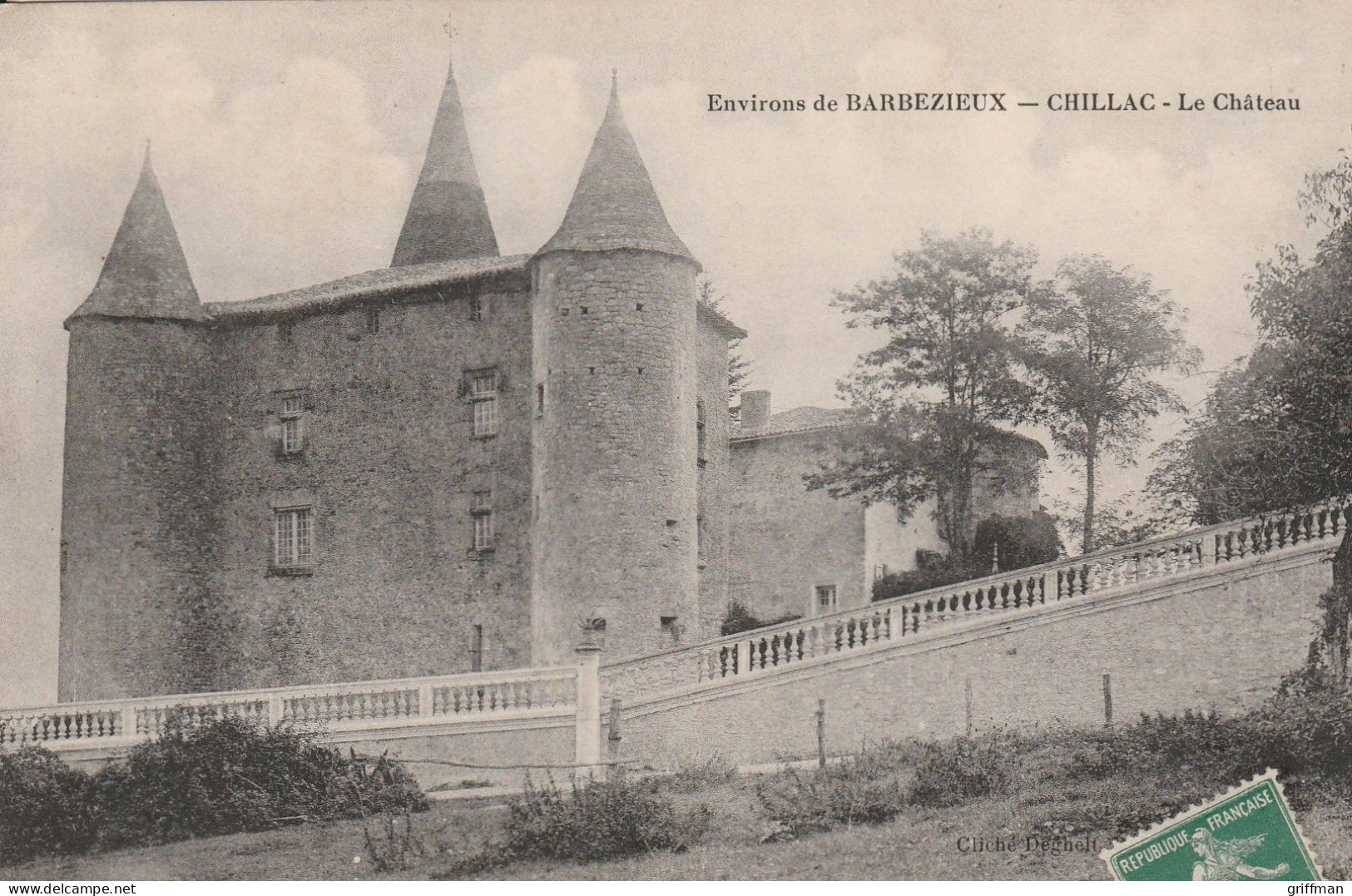 ENVIRONS DE BARBEZIEUX CHILLAC LE CHATEAU 1915 TBE - Sonstige & Ohne Zuordnung