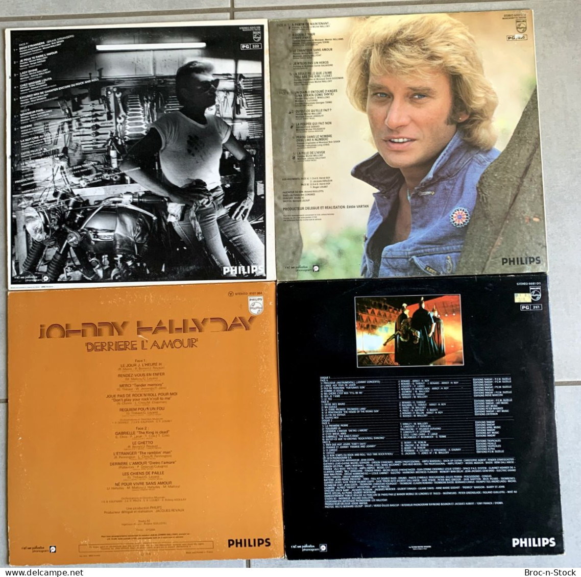 Vinyles 33T - Lot 4 Disques De Johnny Hallyday - Disco & Pop