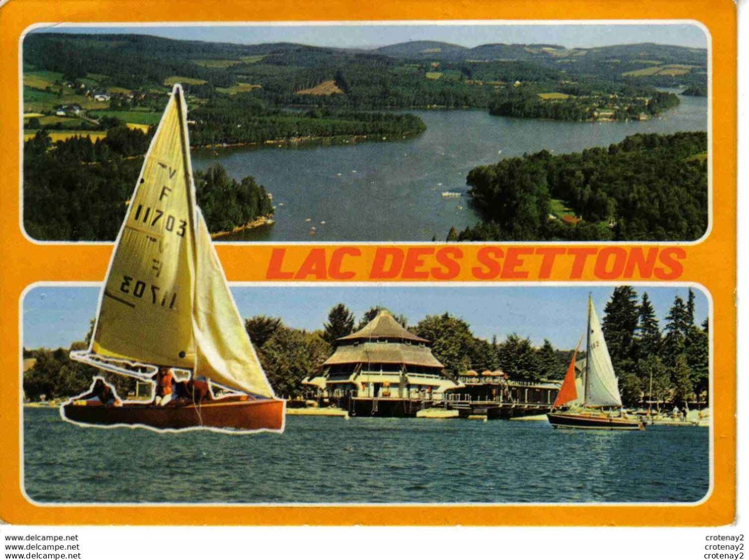 58 Lac Des SETTONS Vers Montsauche En 1981 éditions Nivernaises Voile Voilier - Montsauche Les Settons