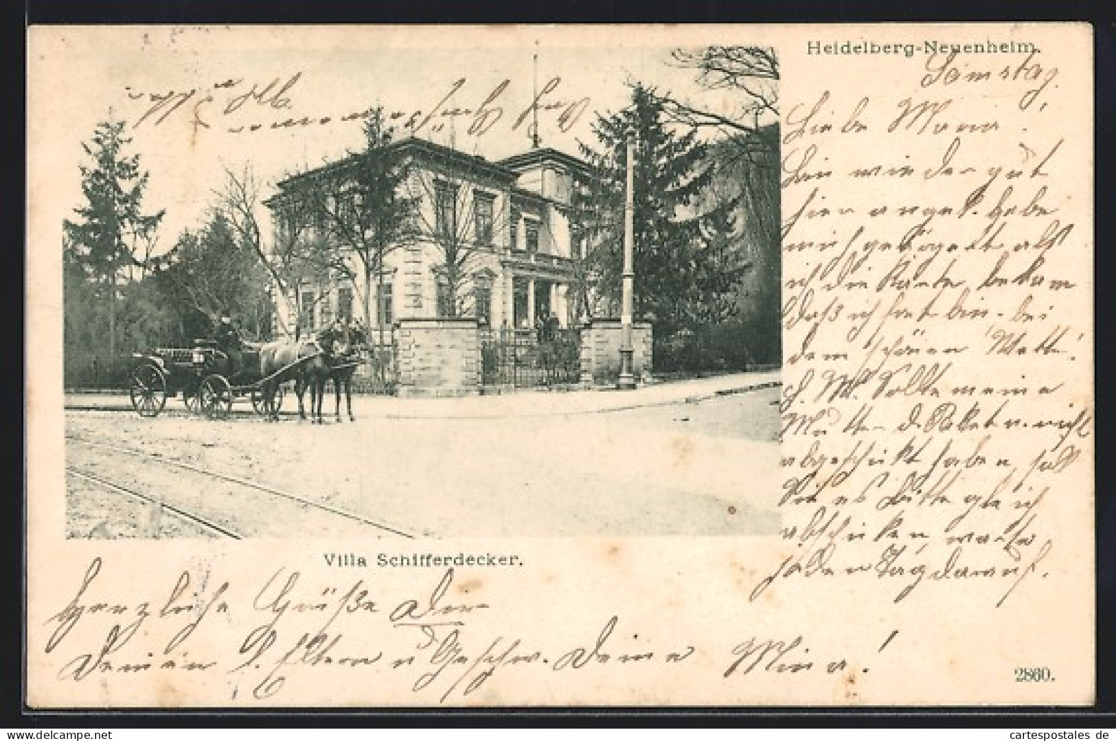 AK Heidelberg-Neuenheim, Villa Schifferdecker  - Heidelberg