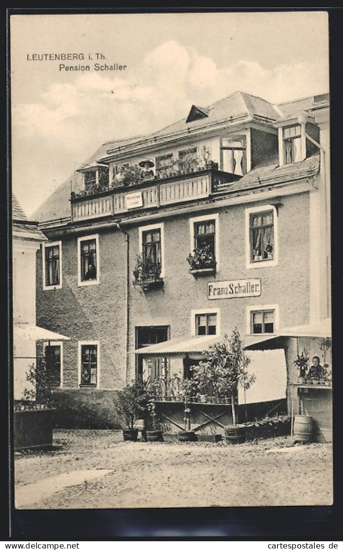 AK Leutenberg I. Th., Ansicht Der Hotel-Pension Franz Schaller  - Leutenberg