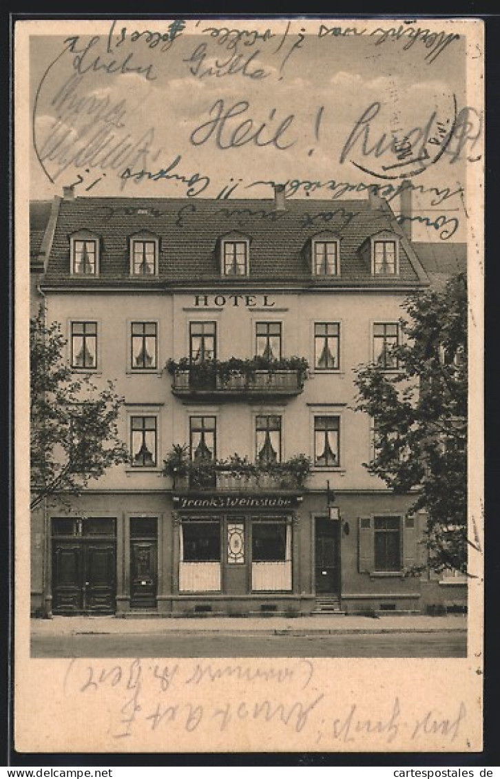 AK Heidelberg, Hotel Frank`s Weinstube, Bahnhofstrasse 9  - Heidelberg