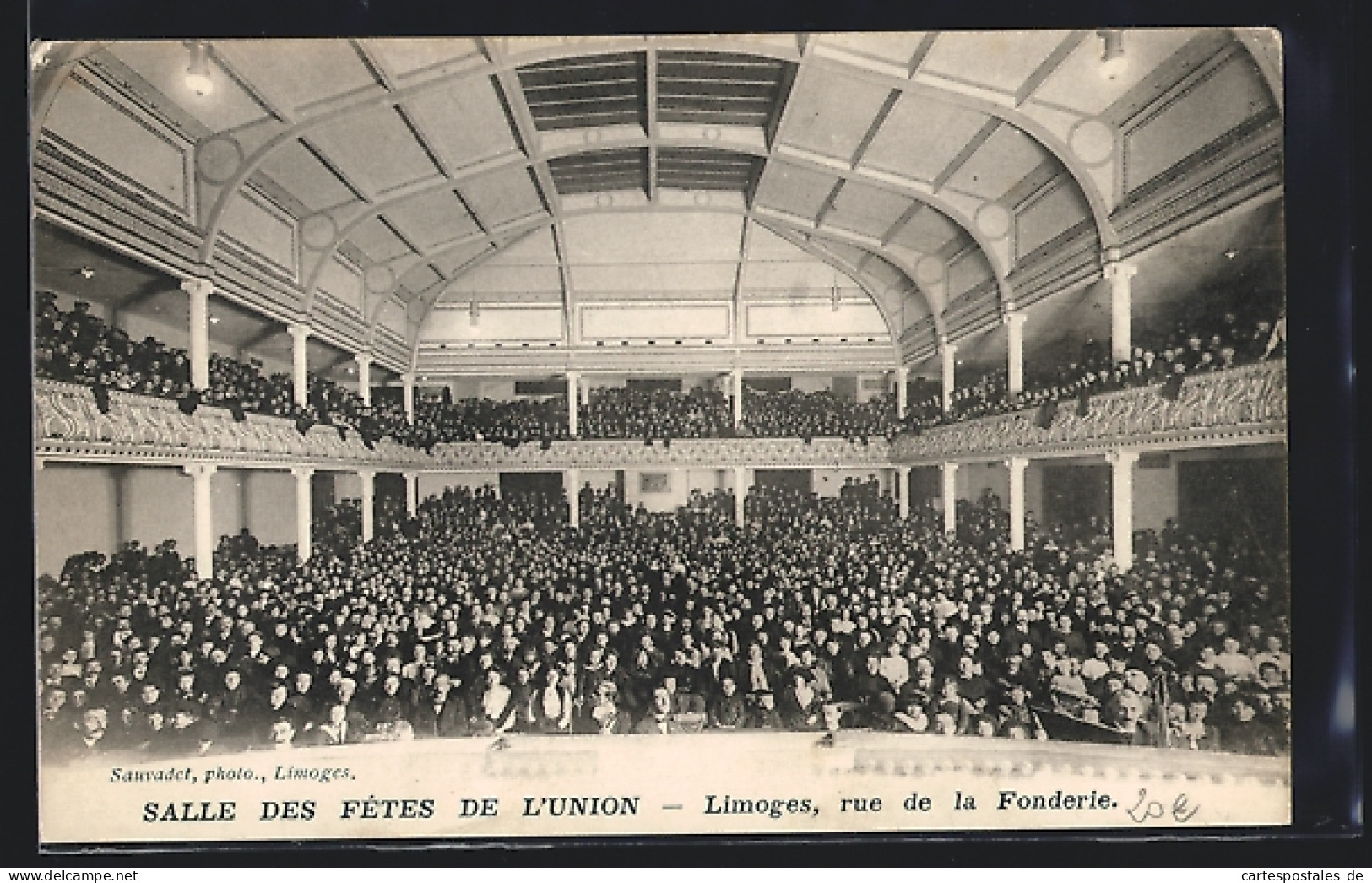 CPA Limoges, Salle Des Fetes De L`Union  - Limoges