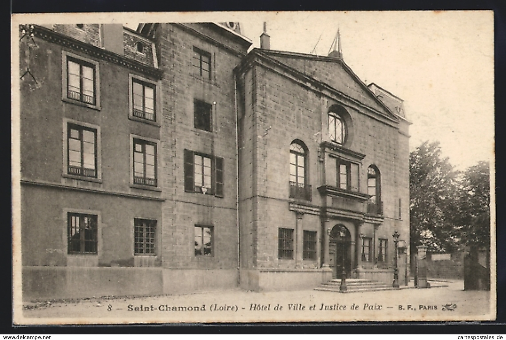 CPA Saint-Chamond, Hotel De Ville Et Justice De Paix  - Saint Chamond