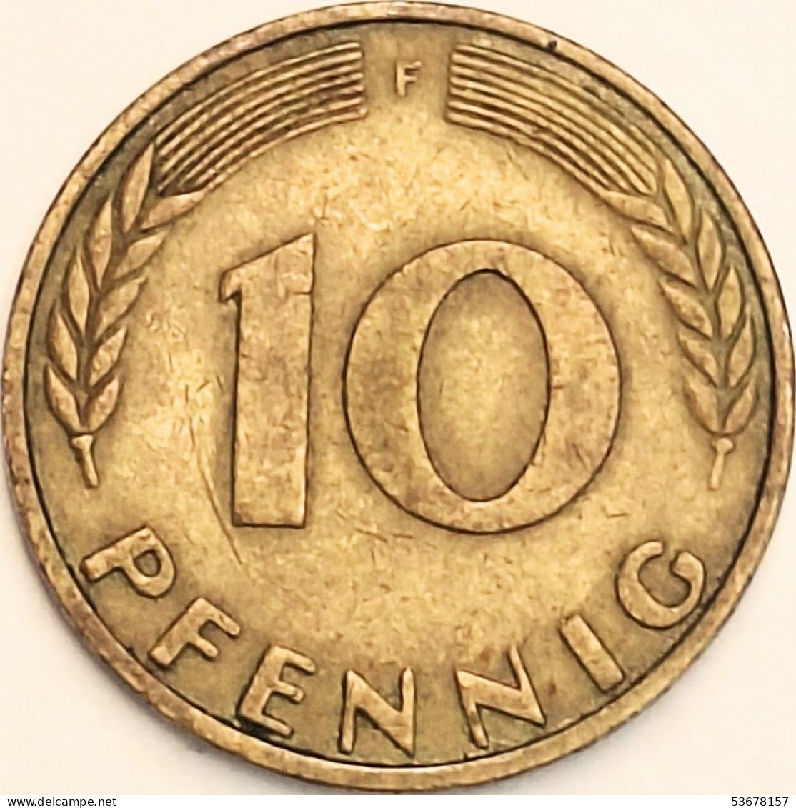 Germany Federal Republic - 10 Pfennig 1969 F, KM# 108 (#4635) - 10 Pfennig