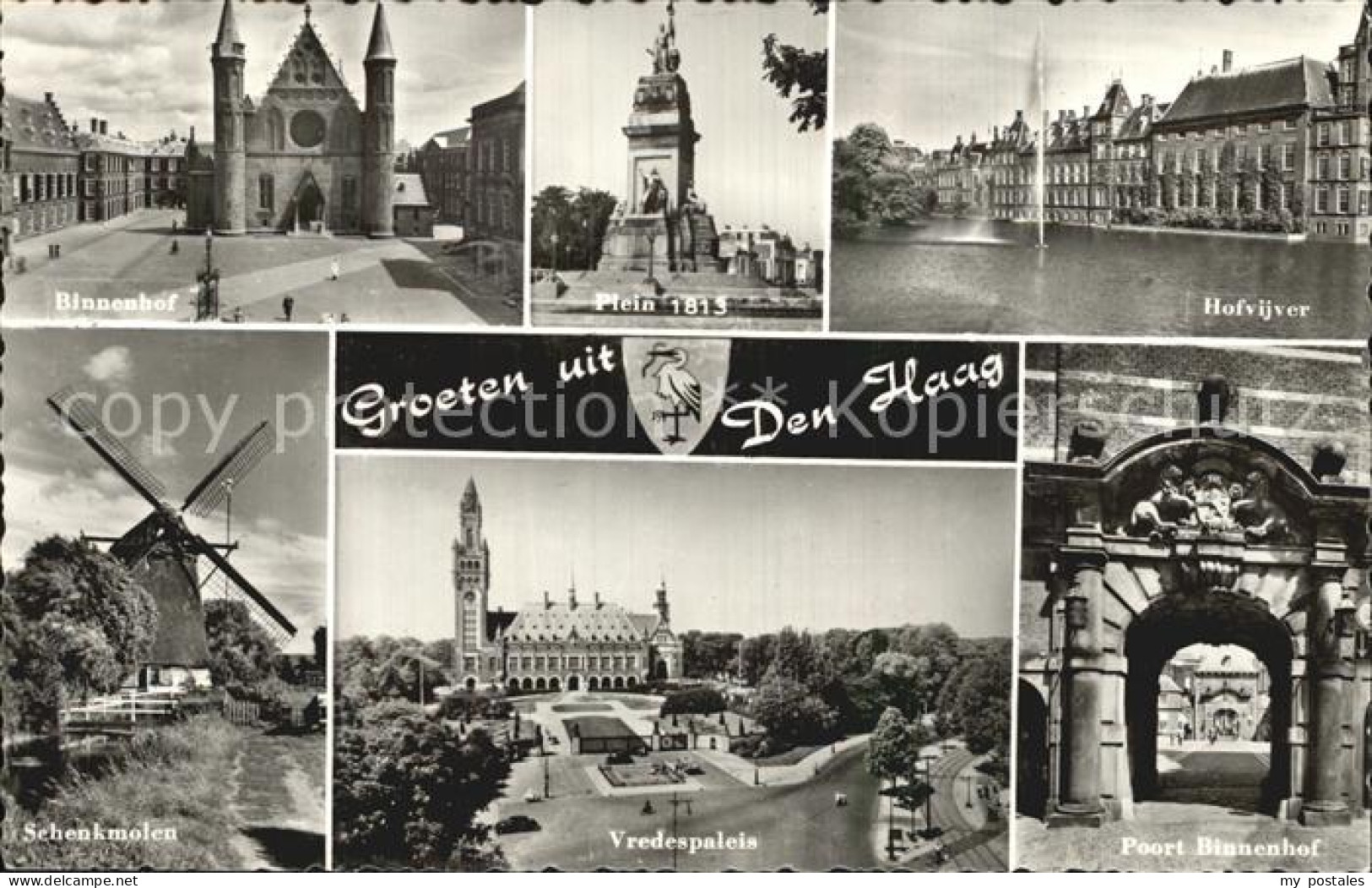 72591662 Den Haag Binnenhof Plein Hofvijver Schenkmolen Vredespaleis Poort Binne - Autres & Non Classés