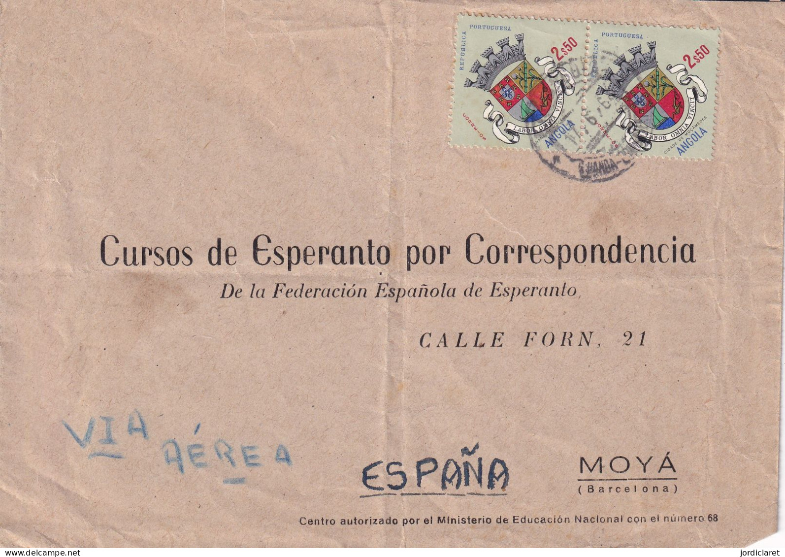 CARTA   1964 - Angola