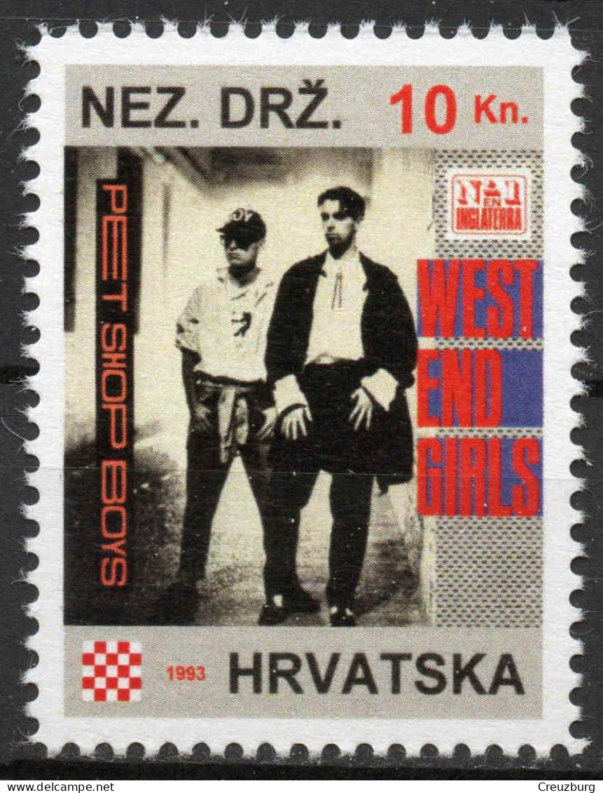 Pet Shop Boys - Briefmarken Set Aus Kroatien, 16 Marken, 1993. Unabhängiger Staat Kroatien, NDH. - Kroatien