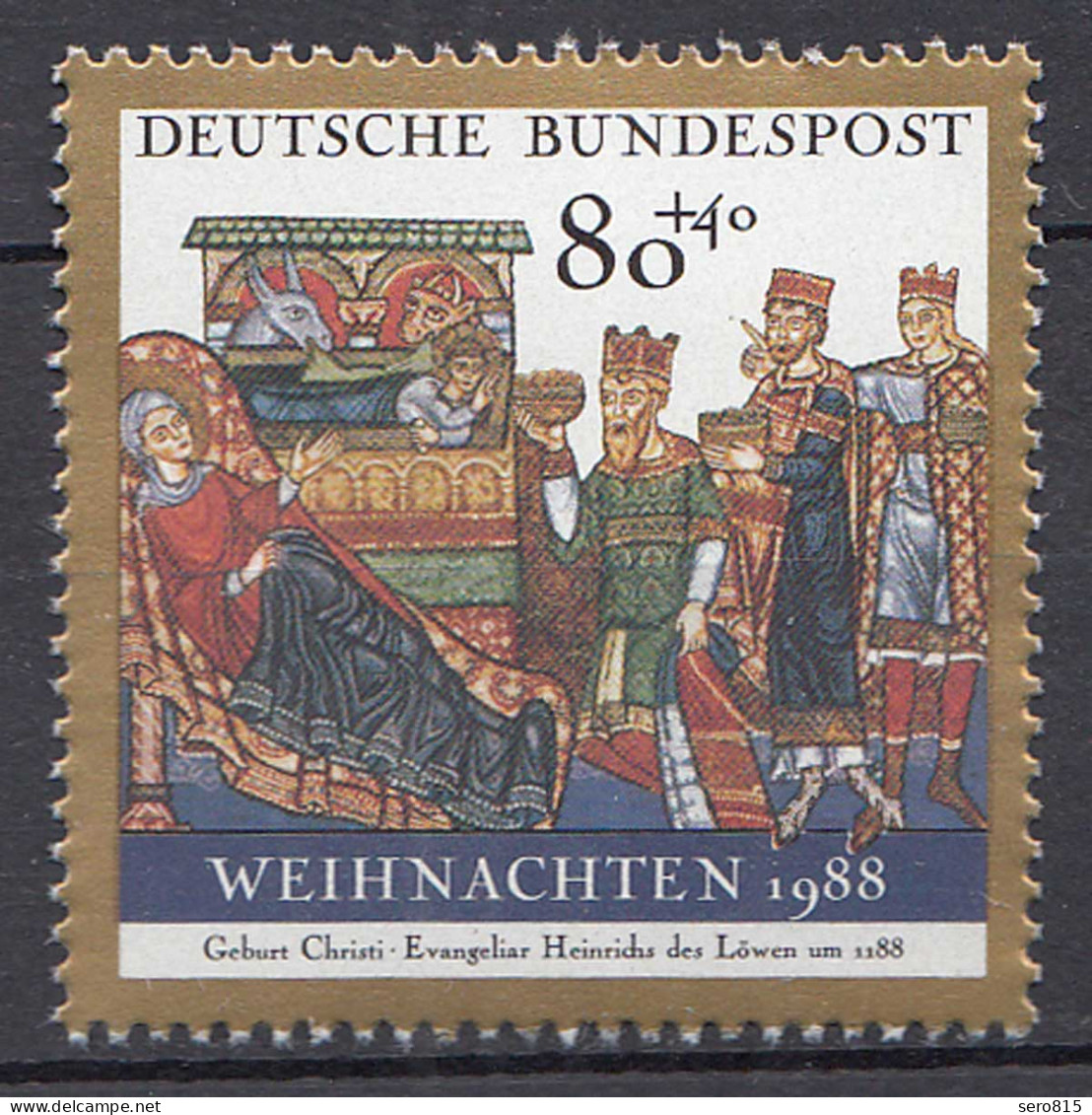 Bund BRD 1396 Geburt Christi ** Luxus Weihnachten 1988   (20847 - Altri & Non Classificati