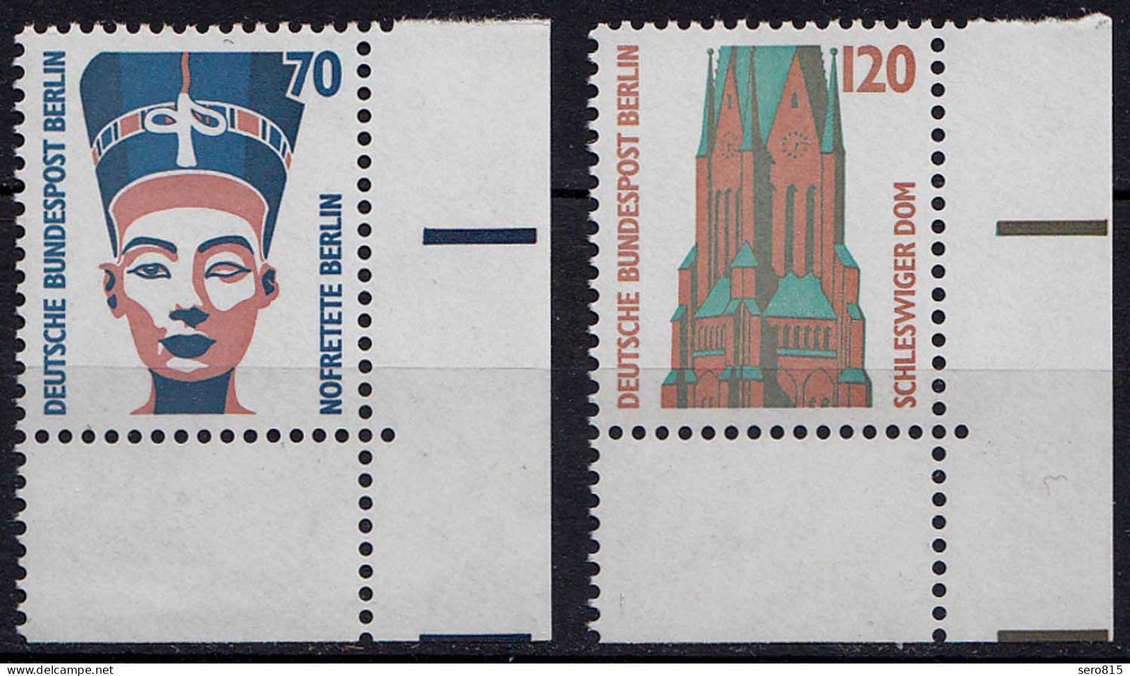 Berlin 1988 Mi. 814-15 ** Sehenswürdigkeiten Eckrand RU LUXUS   (20856 - Otros & Sin Clasificación