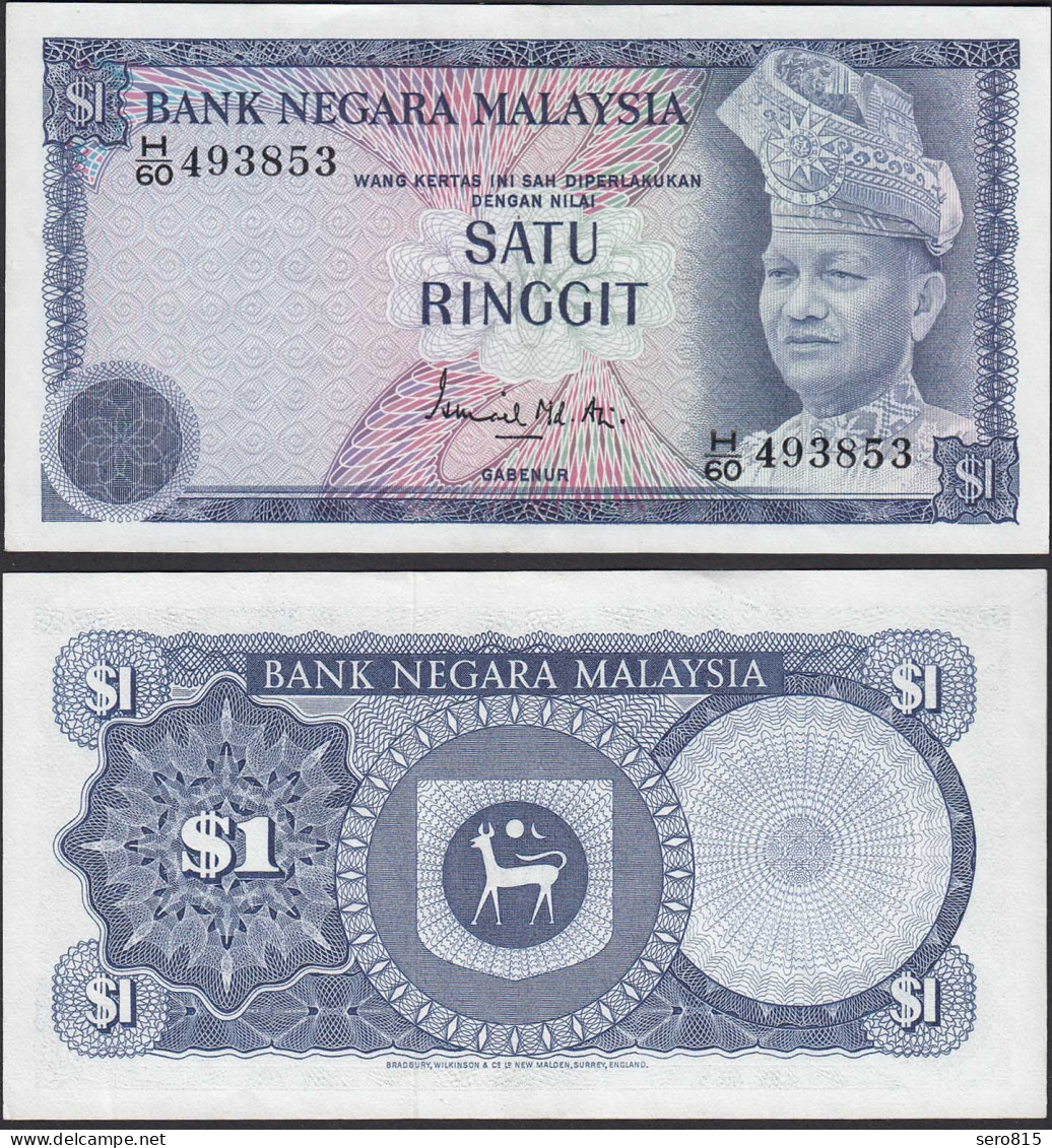 Malaysia 1 Ringgit Banknote ND 1976 Pick 13a AUNC  (1-)     (21546 - Autres - Asie