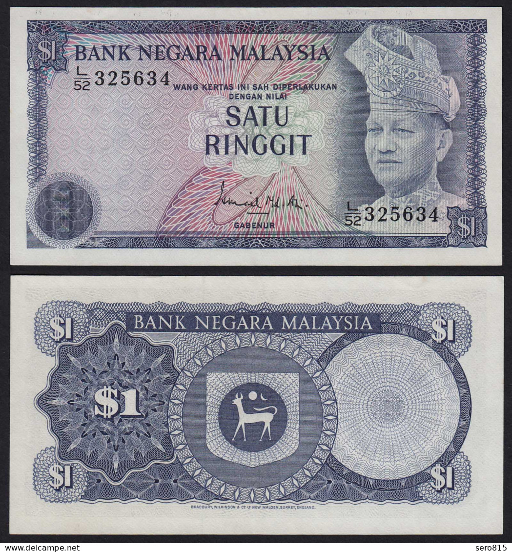 Malaysia 1 Ringgit Banknote ND 1976 Pick 13a UNC  (1)    (21548 - Autres - Asie