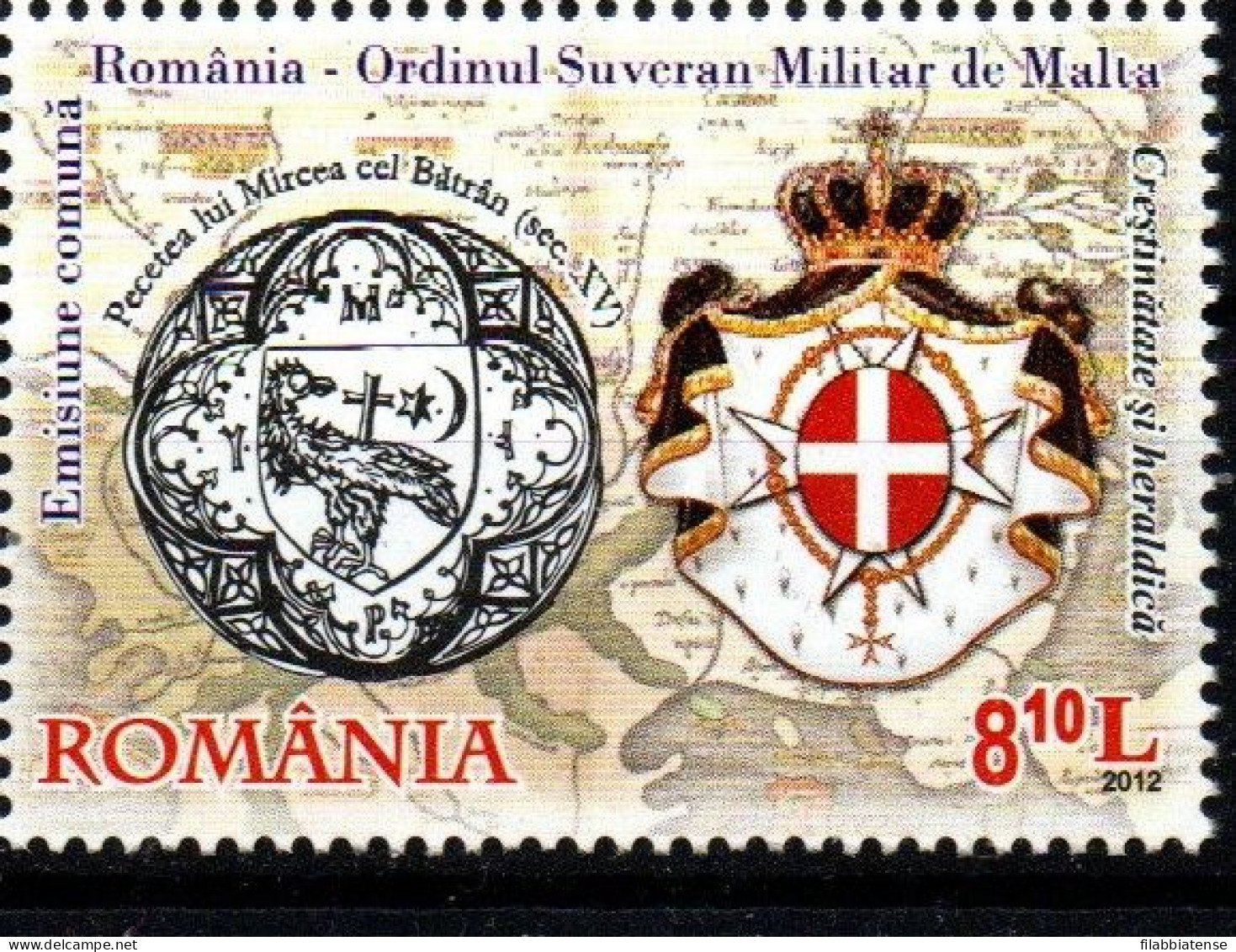 2012 - Sovrano Militare Ordina Di Malta - Cristianesimo - Congiunta Con La Romania +++++++ - Malte (Ordre De)
