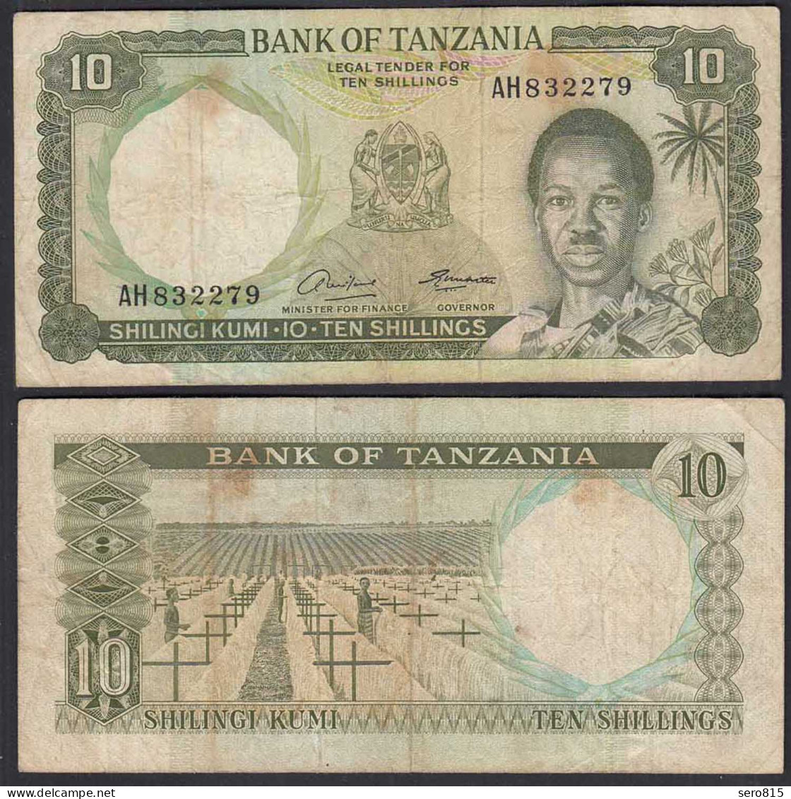 TANSANIA - TANZANIA 10 Schilling (1966) Pick 2a F (4)     (28832 - Autres - Afrique