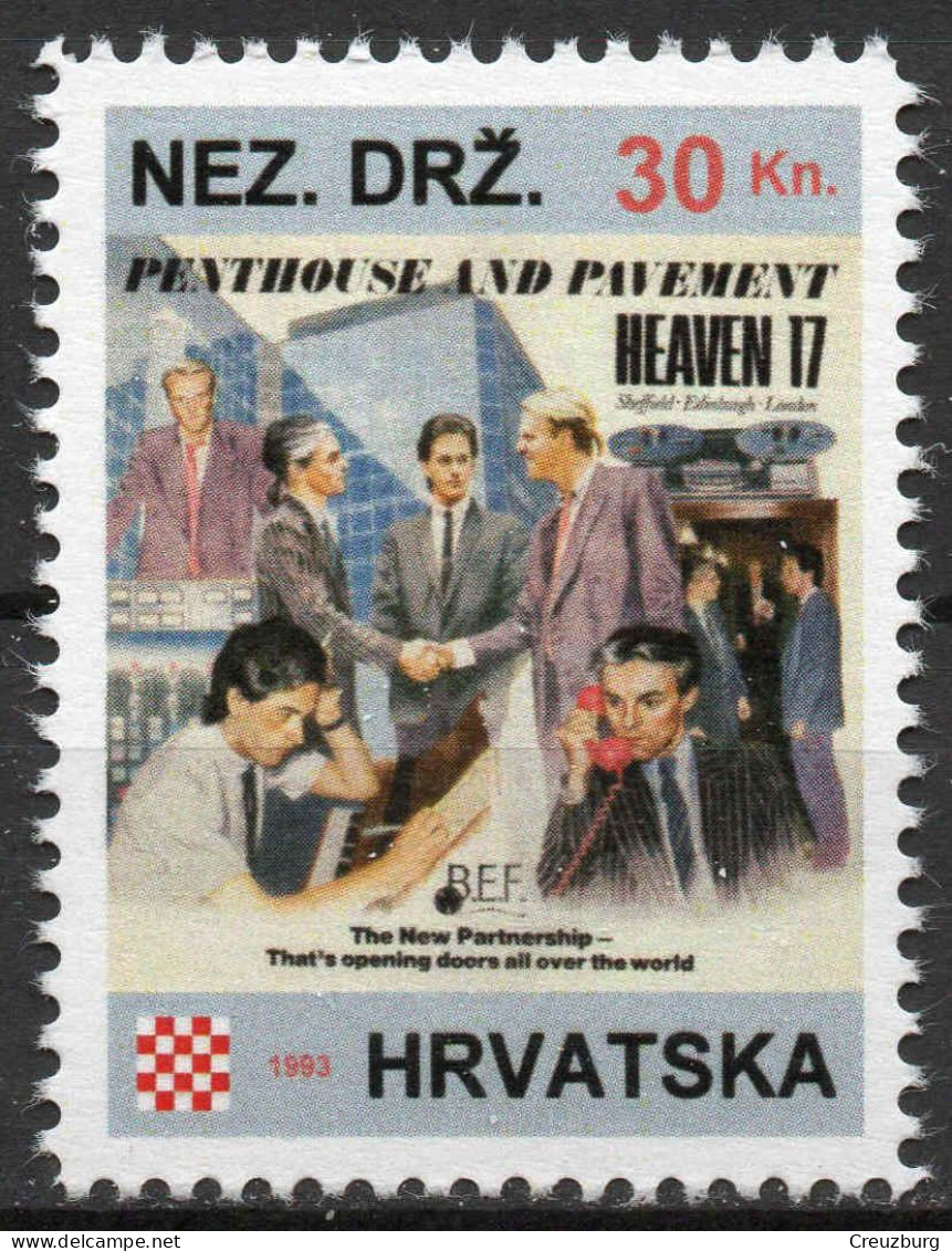 Heaven 17 - Briefmarken Set Aus Kroatien, 16 Marken, 1993. Unabhängiger Staat Kroatien, NDH. - Croatie