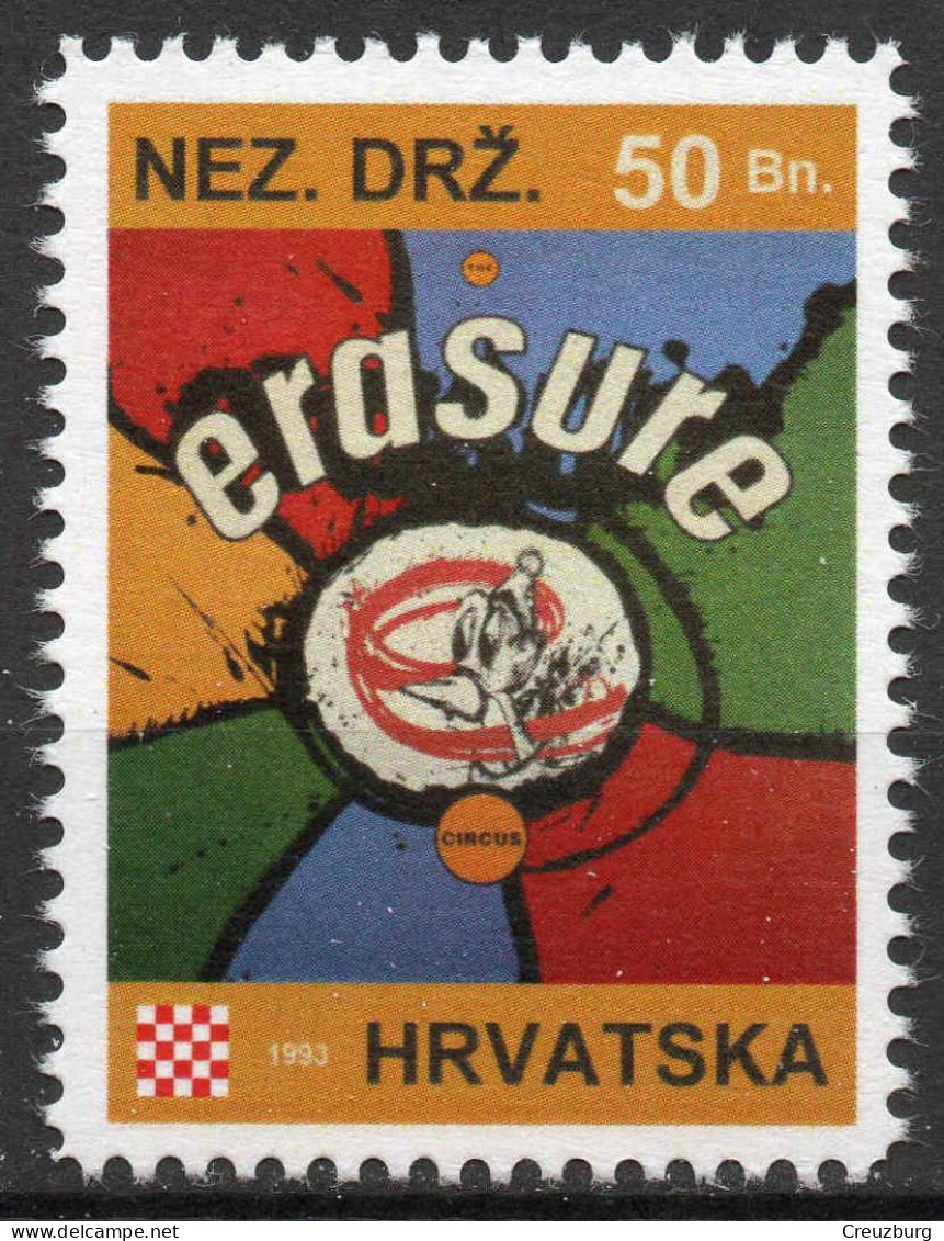 Erasure - Briefmarken Set Aus Kroatien, 16 Marken, 1993. Unabhängiger Staat Kroatien, NDH. - Croatie