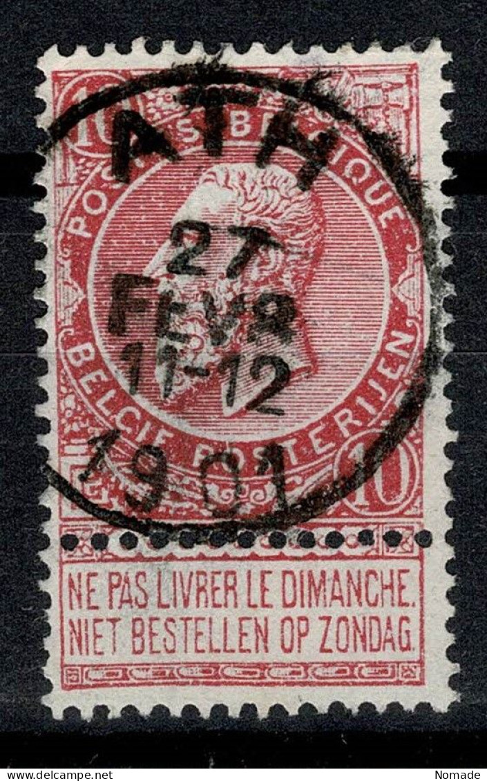 Belgique 1900 COB 58 Belle Oblitération ATH (centrale - Concours) - 1893-1900 Fijne Baard