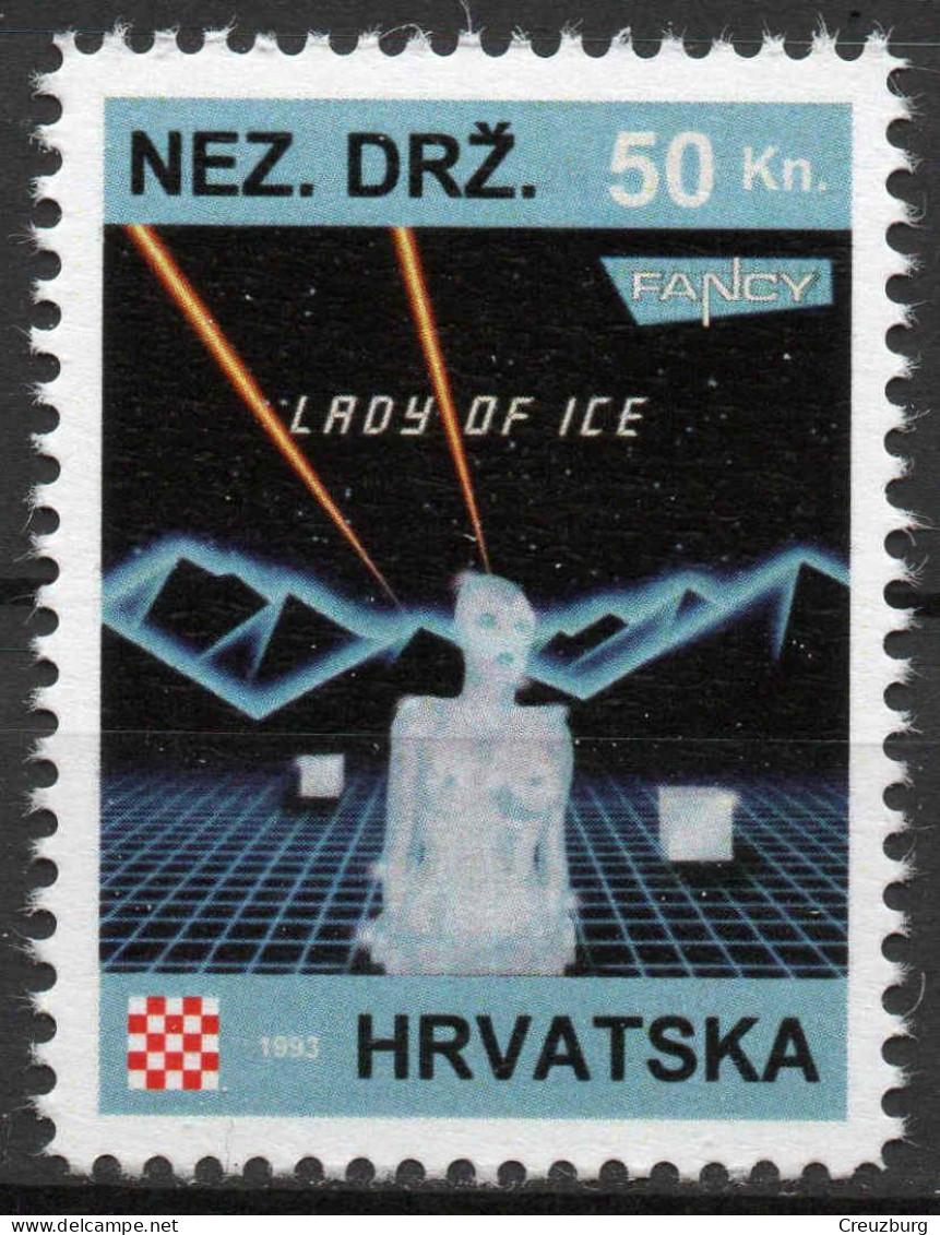 Fancy - Briefmarken Set Aus Kroatien, 16 Marken, 1993. Unabhängiger Staat Kroatien, NDH. - Croatie