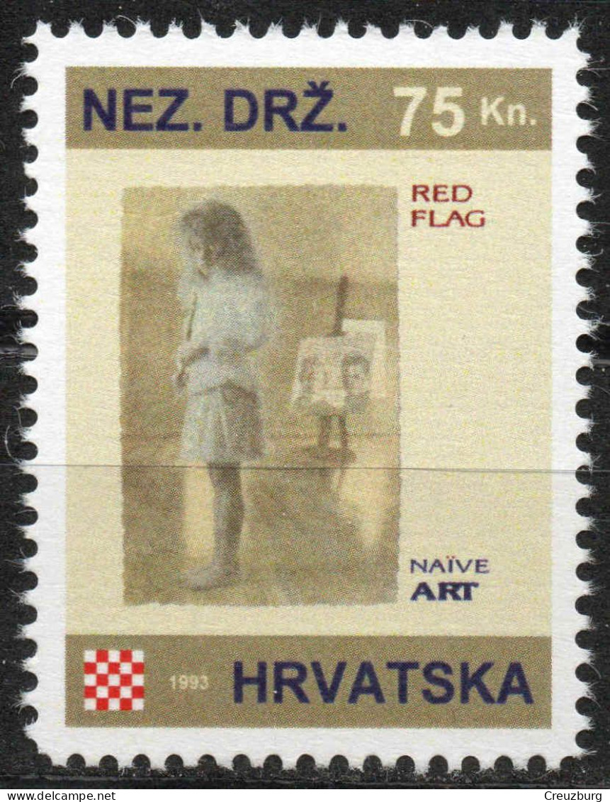 Red Flag - Briefmarken Set Aus Kroatien, 16 Marken, 1993. Unabhängiger Staat Kroatien, NDH. - Croatie