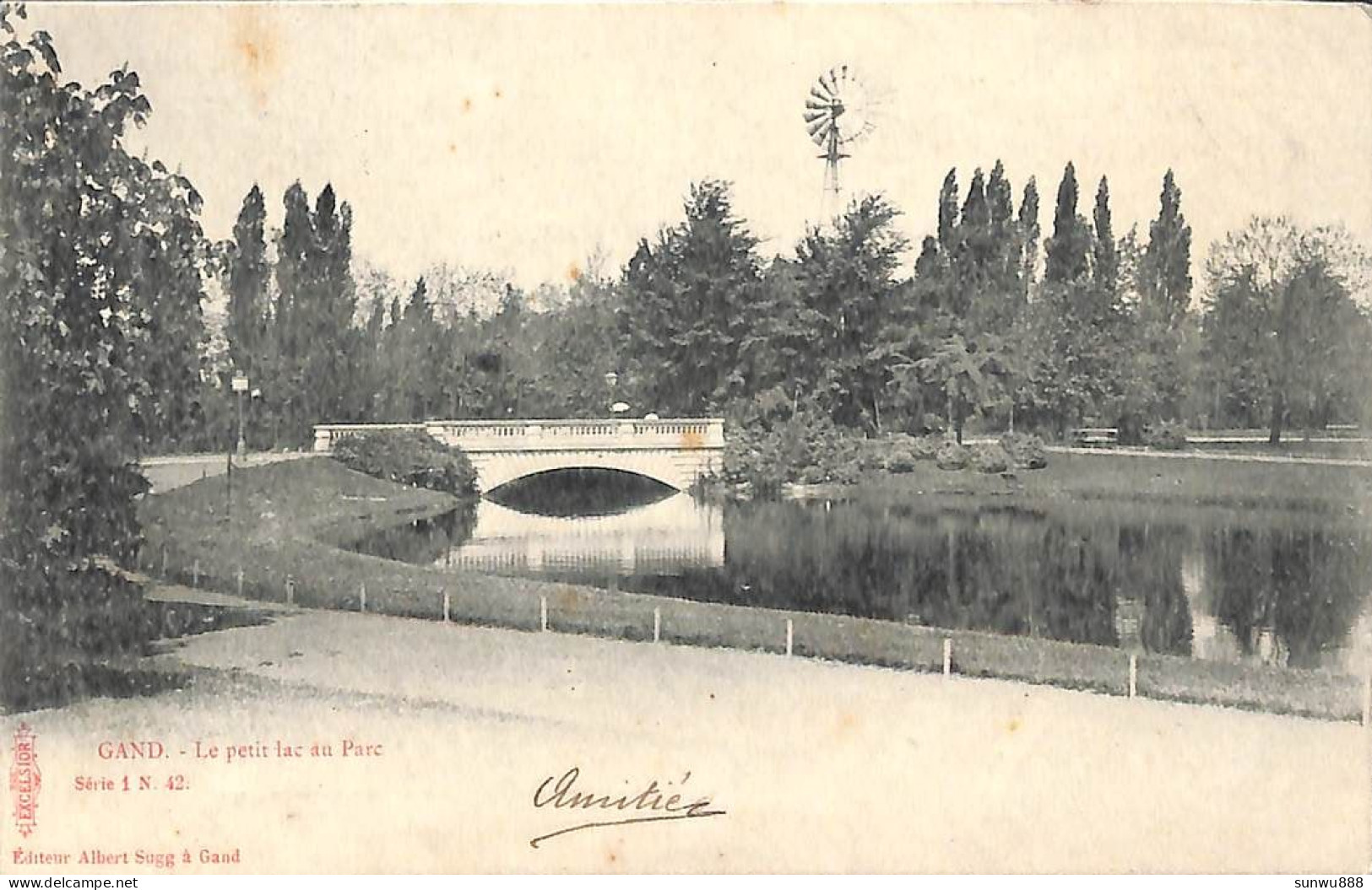 Gand Gent - Le Petit Lac Au Parc (Sugg 1900) - Gent