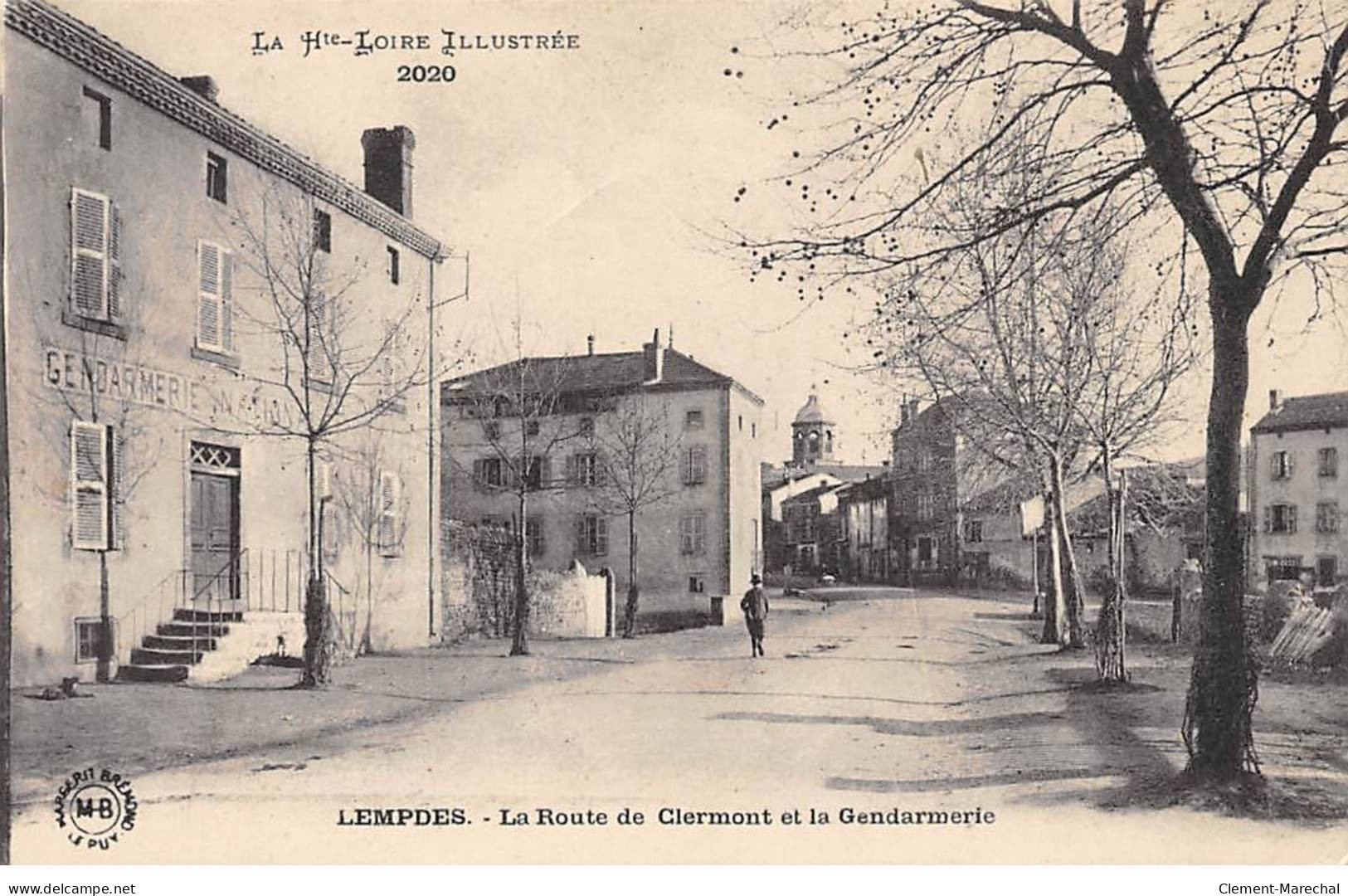 LEMPDES - La Route De Clermont Et La Gendarmerie - Très Bon état - Lempdes