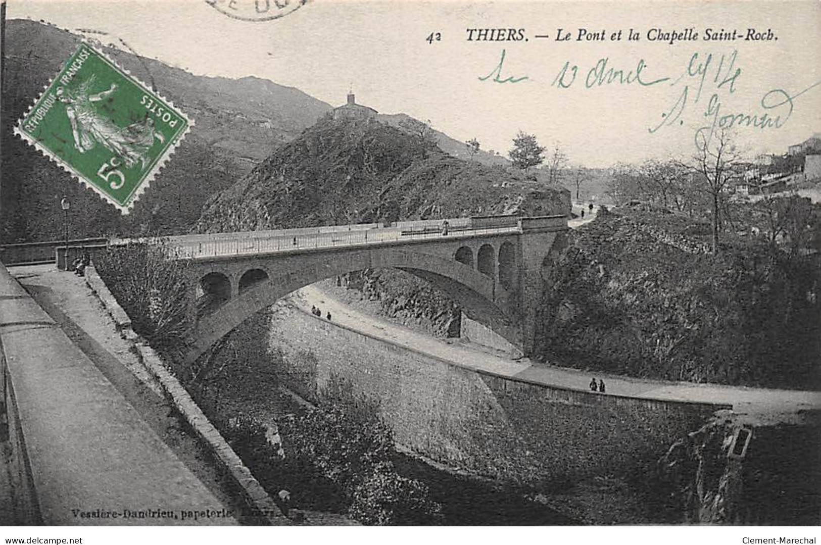 THIERS - Le Pont Et La Chapelle Saint Roch - Très Bon état - Thiers